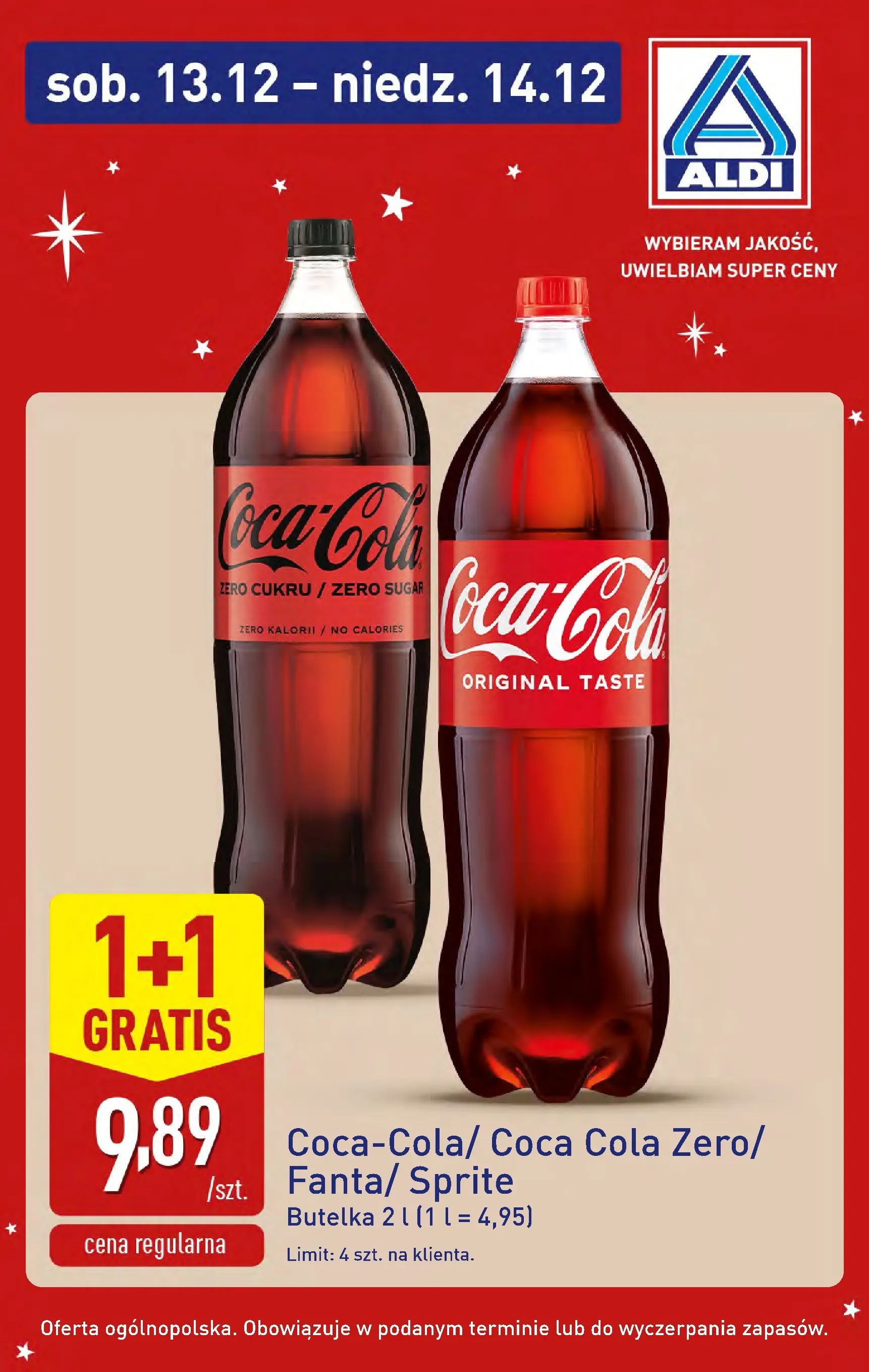 Aldi Gazetka - Super oferty na sobotę i niedzielę od 13.12.2025 - Ulotka PDF, promocje | Strona: 8 | Produkty: Sprite, Coca cola