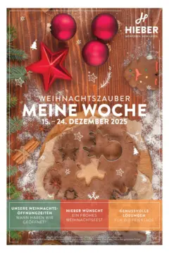 Entdecke - Hieber's Frischecenter: Meine Woche ab 14.12.2025 gültig Entdecke - Hieber's Frischecenter: Meine Woche ab 14.12.2025 gültig