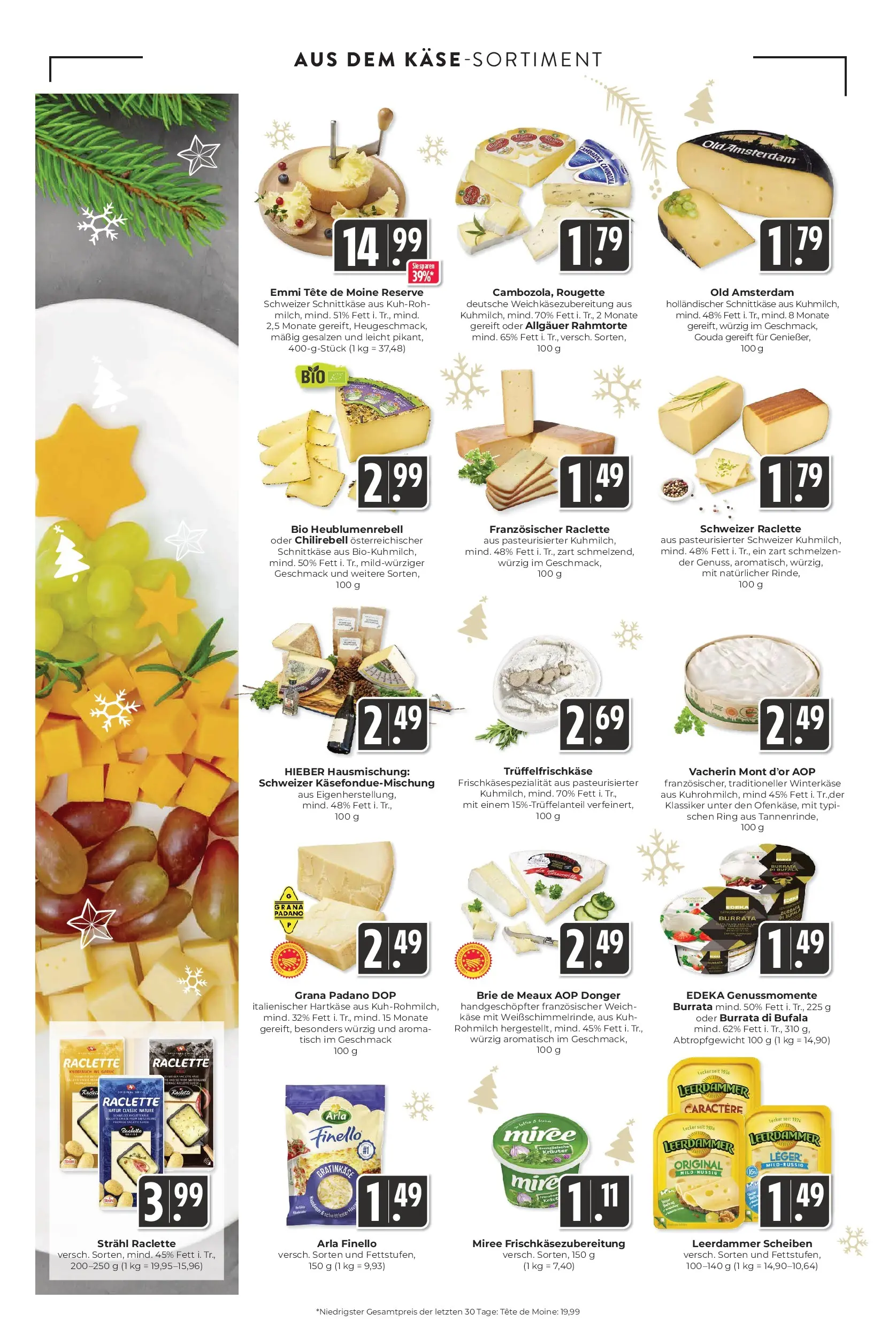 Entdecke - Hieber's Frischecenter: Meine Woche (ab 14.12.2025) zum Blättern | Seite: 6 | Produkte: Käse, Tisch, Gouda, Raclette