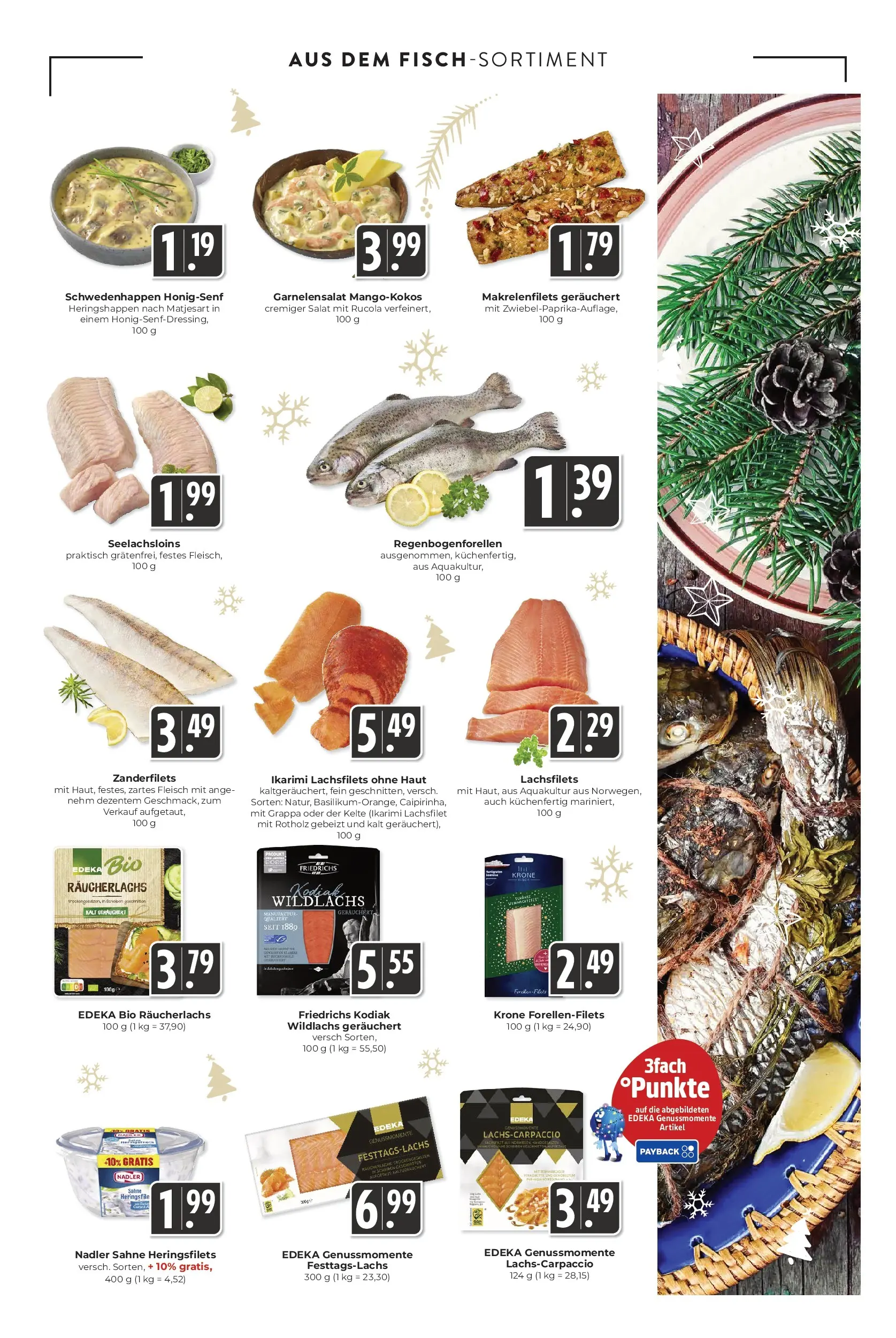 Entdecke - Hieber's Frischecenter: Meine Woche (ab 14.12.2025) zum Blättern | Seite: 7 | Produkte: Rucola, Räucherlachs, Sahne, Salat