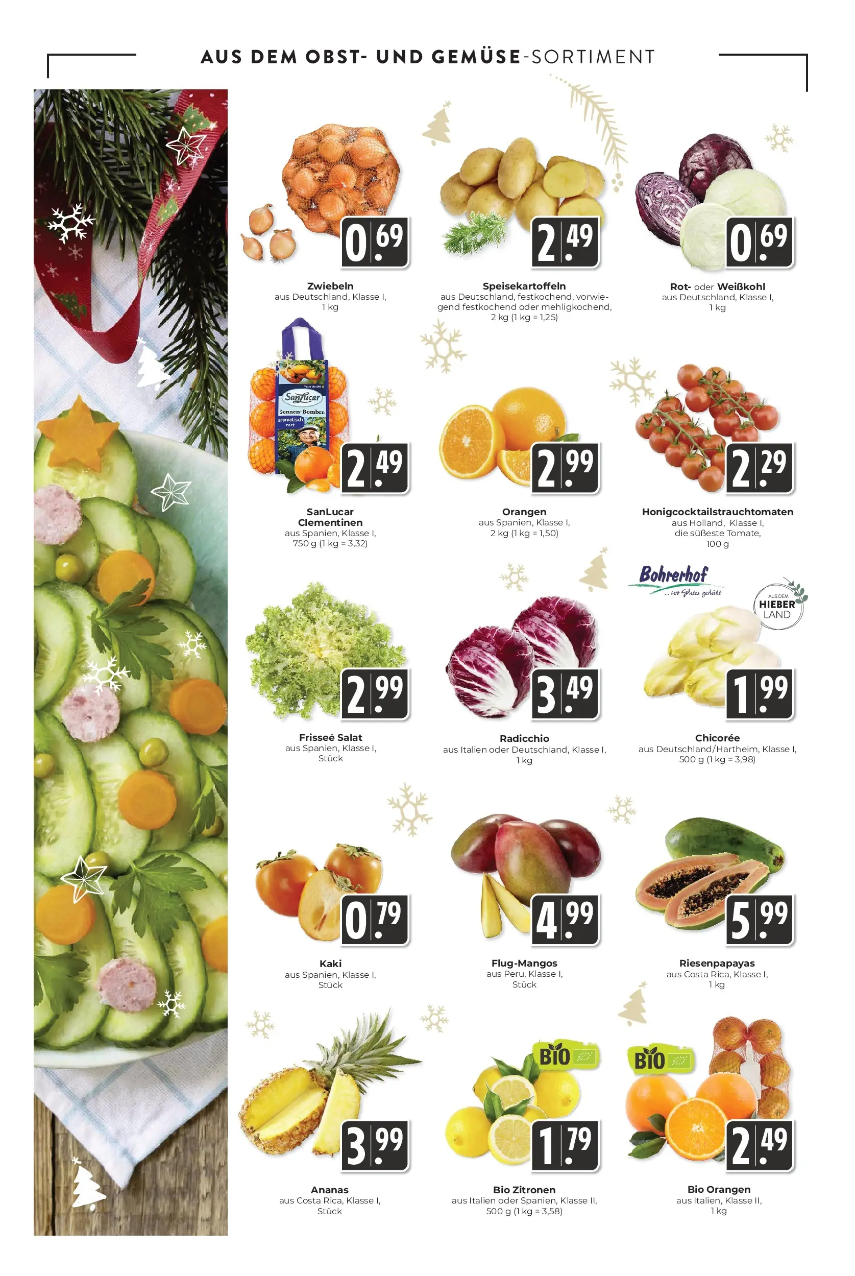 Entdecke - Hieber's Frischecenter: Meine Woche (ab 14.12.2025) zum Blättern | Seite: 8 | Produkte: Ananas, Obst, Kaki, Salat