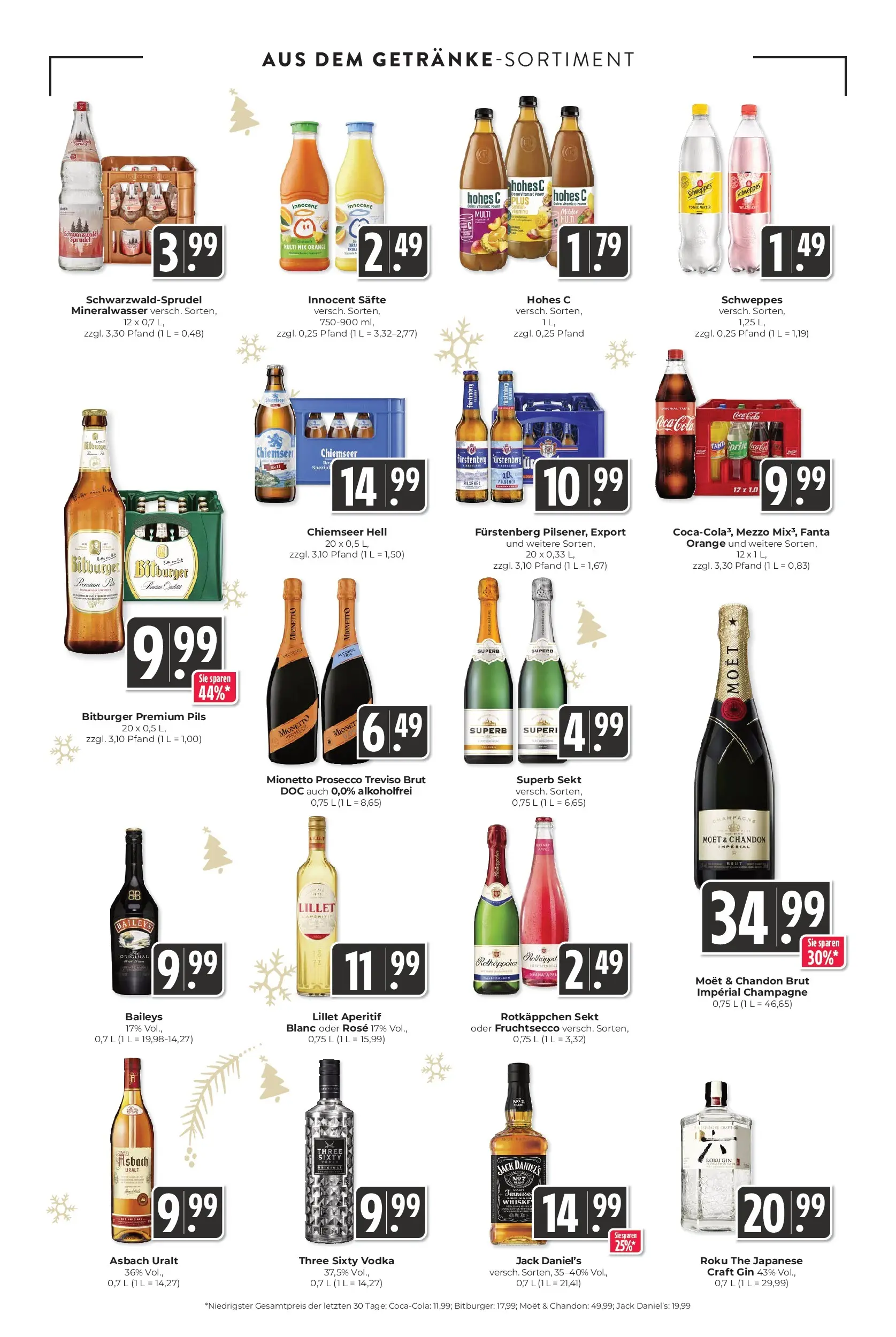 Entdecke - Hieber's Frischecenter: Meine Woche (ab 14.12.2025) zum Blättern | Seite: 15 | Produkte: Rotkappchen sekt, Schweppes, Lillet, Baileys