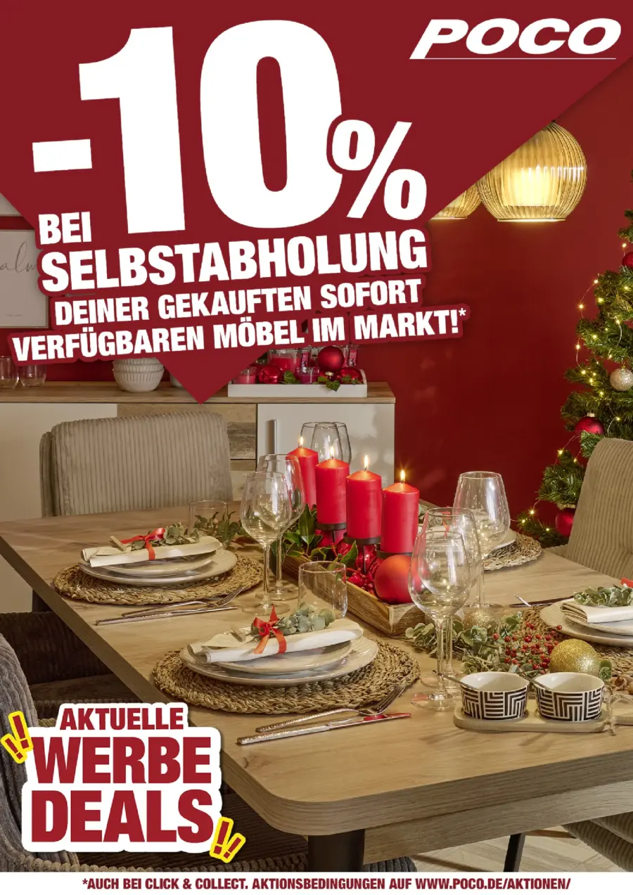 Poco: -10% bei Selbstabholung