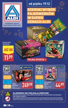 Pogląd oferty "Aldi - Fajerwerki w ALDI" - ważna od 18.12.2025 Pogląd oferty "Aldi - Fajerwerki w ALDI" - ważna od 18.12.2025