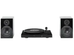 Pro-Ject Juke Box E1 HiFi Set schwarz; Plattenspieler inkl. Boxen