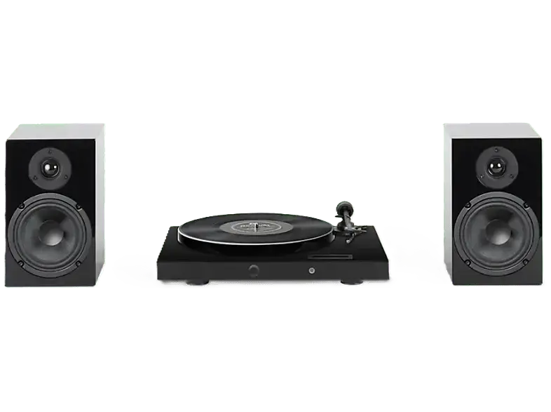 Pro-Ject Juke Box E1 HiFi Set schwarz; Plattenspieler inkl. Boxen