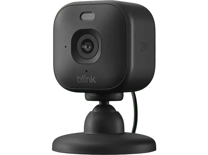 blink Mini 2K Kamera (Anzahl Kameras: 1, für Innen + Außen, Nachtsichtfunktion, Netzbetrieb, Starr, Schwarz)