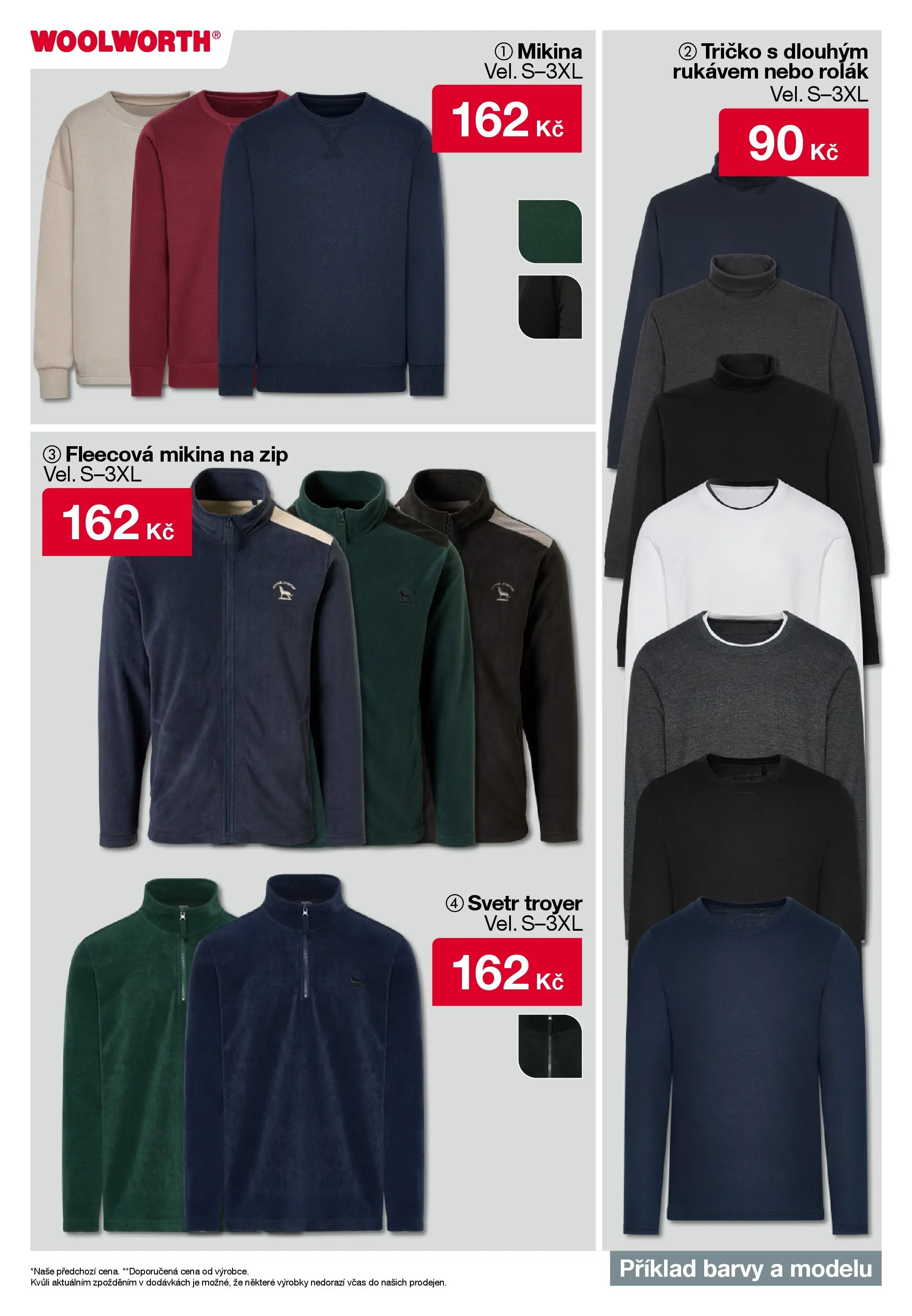 Woolworth leták - Třebíč, Třinec, Žatec od 12.12.2025 - akční nabídka | Strana: 2 | Produkty: Tričko, Svetr, Mikina, Barvy