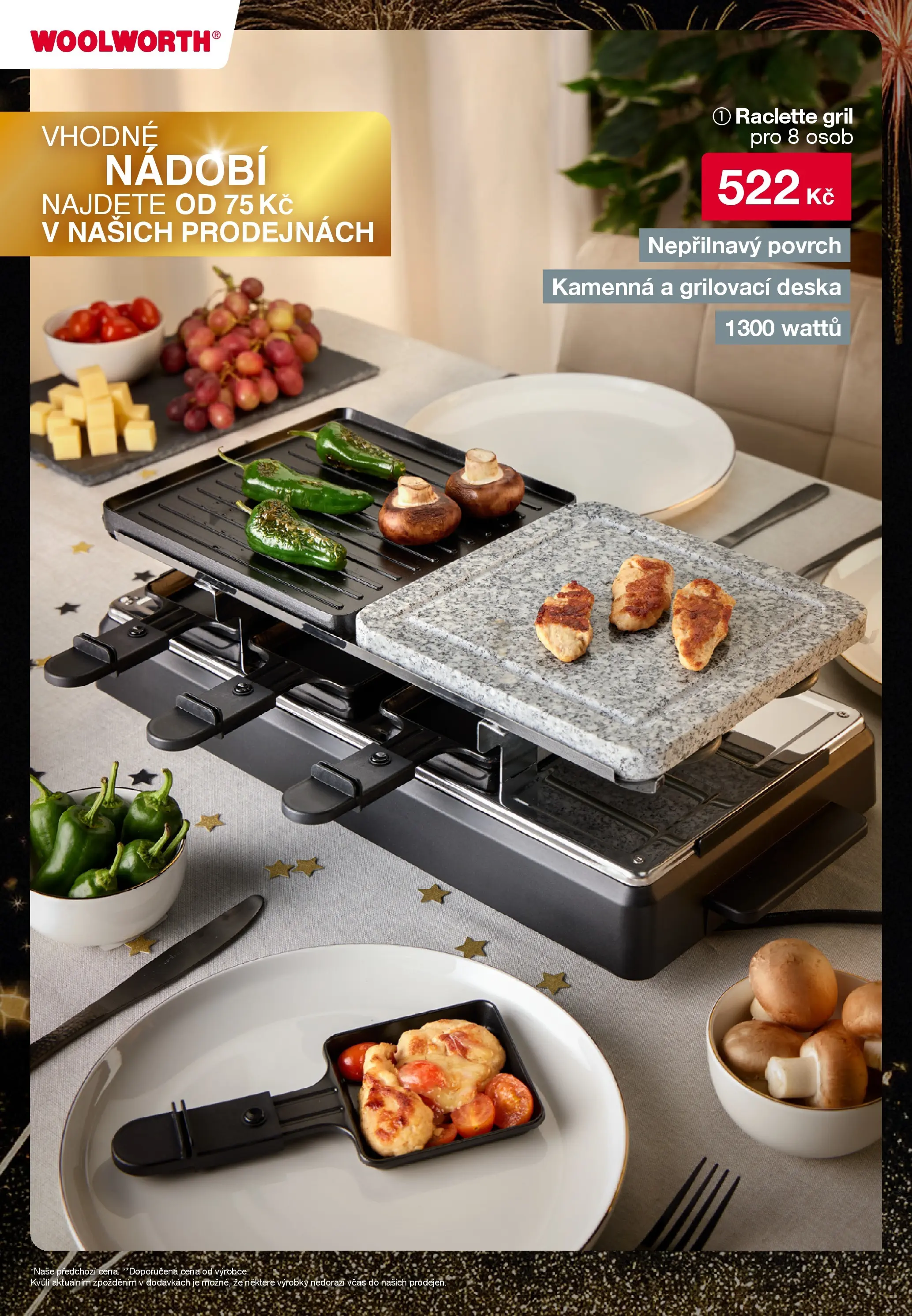 Woolworth leták - Třebíč, Třinec, Žatec od 12.12.2025 - akční nabídka | Strana: 12 | Produkty: Nádobí, Gril, Raclette gril