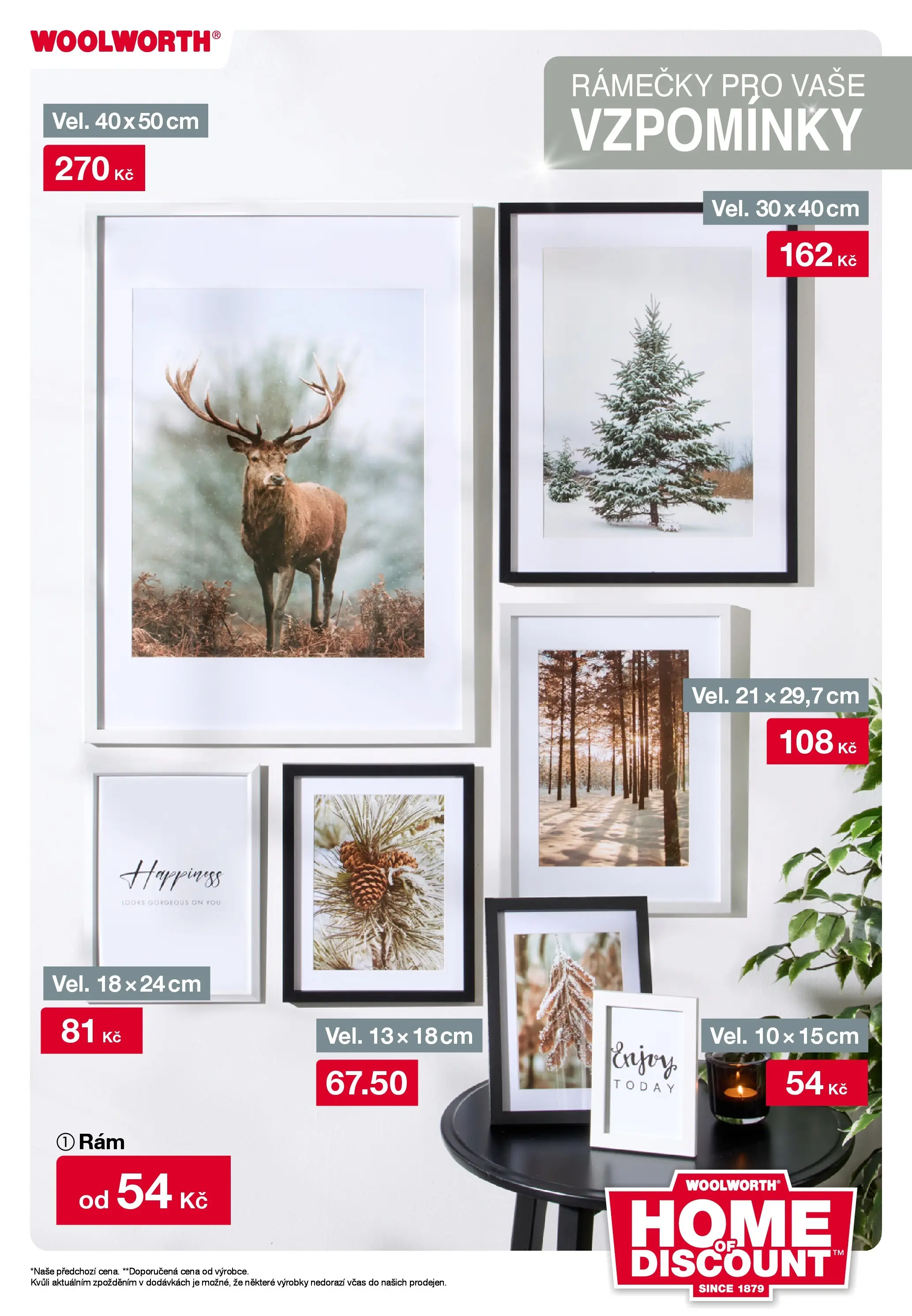 Woolworth leták - Třebíč, Třinec, Žatec od 12.12.2025 - akční nabídka | Strana: 20 | Produkty: Rámečky