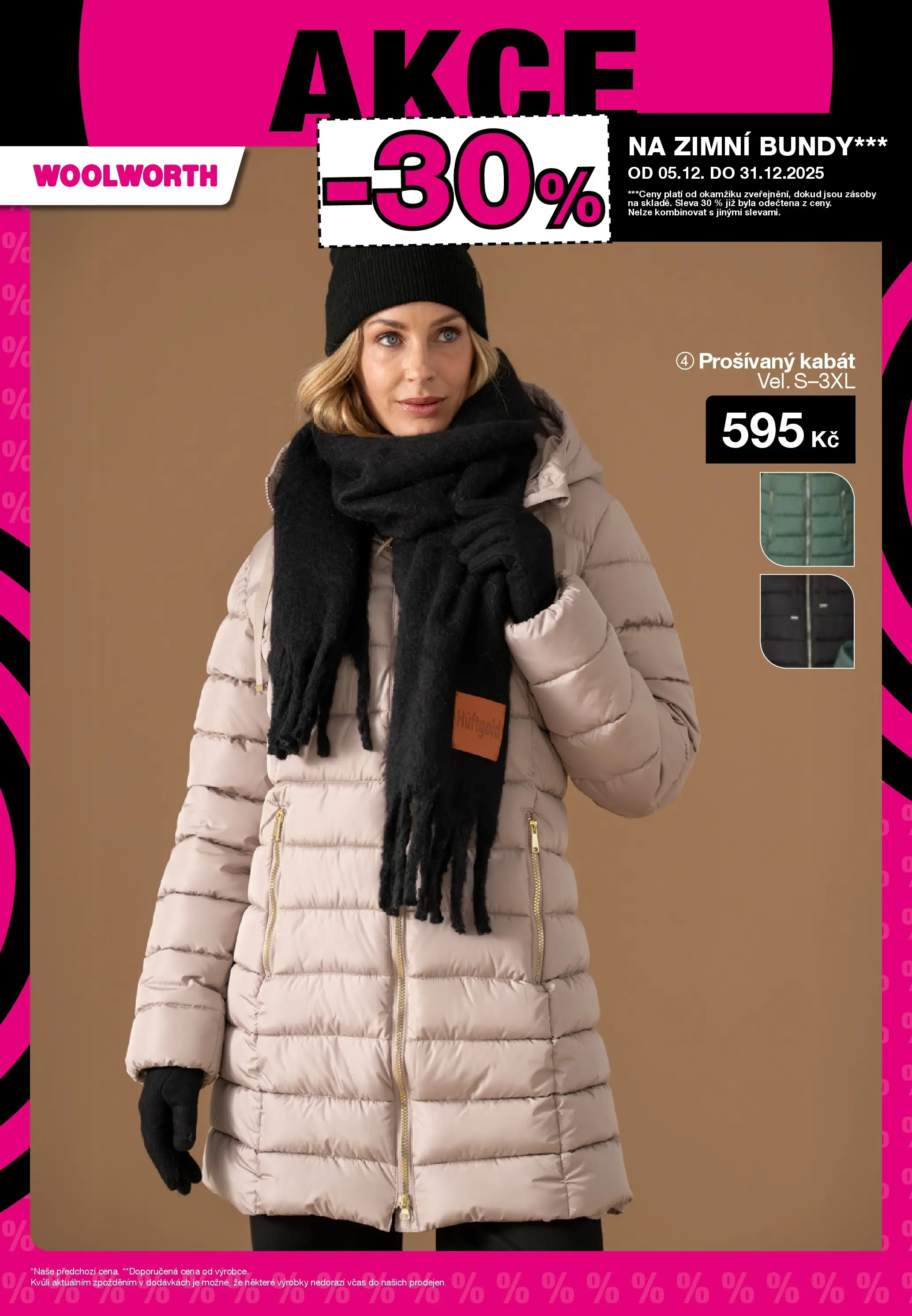 Woolworth leták - Třebíč, Třinec, Žatec od 12.12.2025 - akční nabídka | Strana: 25 | Produkty: Kabát, Zimní bundy, Bundy