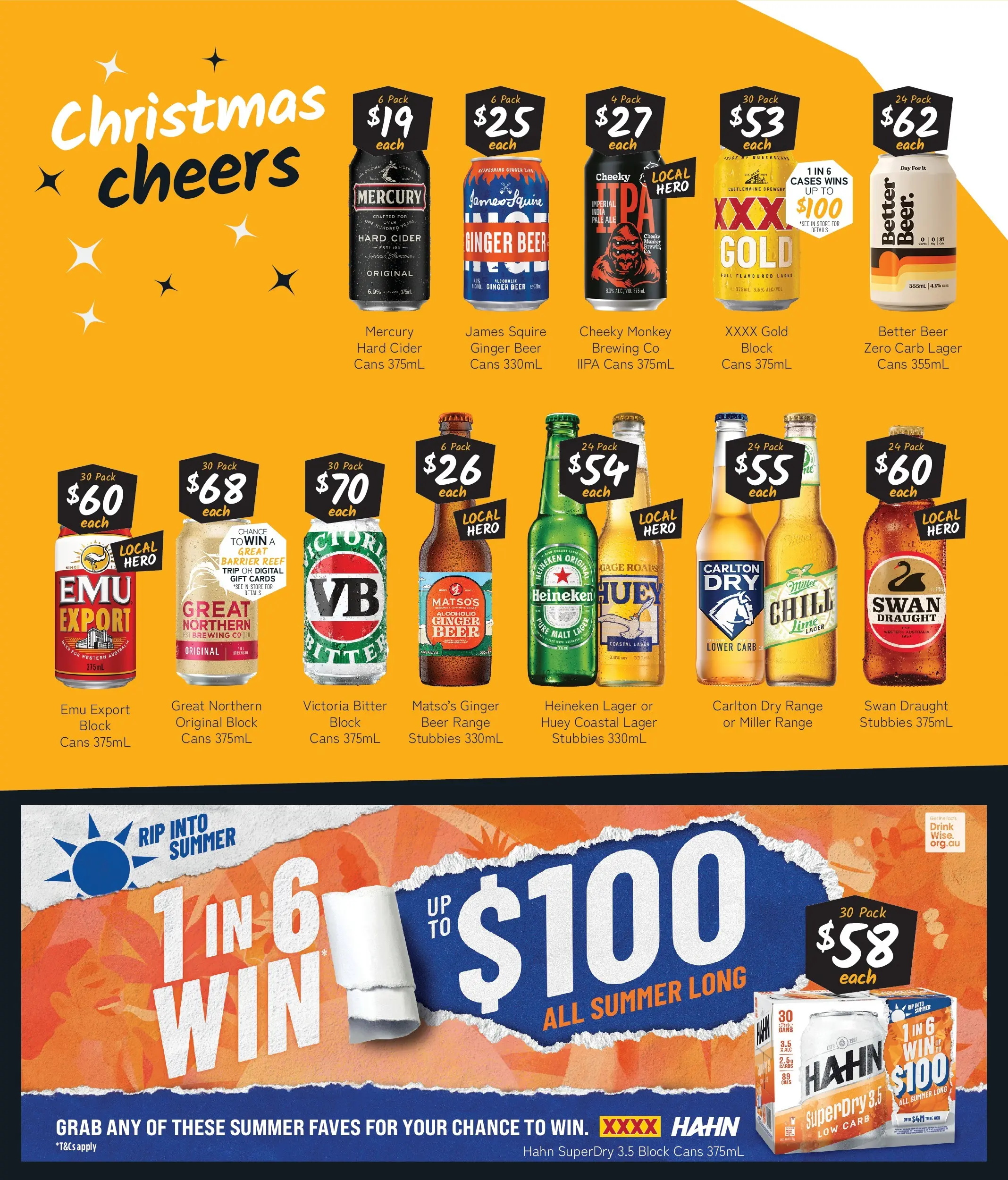 Cellarbrations Catalogue Perth, Cottesloe, Aveley - 15/12/2025 > weekly / monthly specials | Page: 4 | Products: Ginger, Beer, Lime, Digital