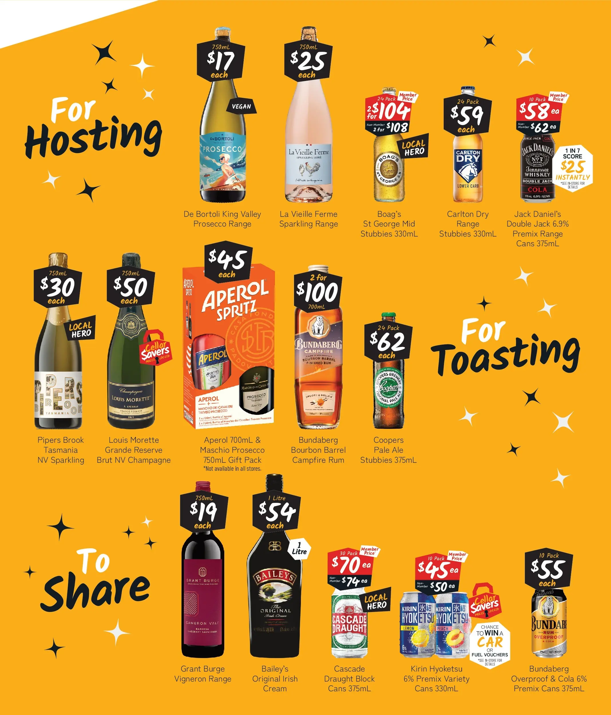 Cellarbrations Catalogue Somerset, Huonville, Hobart - 15/12/2025 > weekly / monthly specials | Page: 3 | Products: Bourbon, Cream, Whiskey, Rum