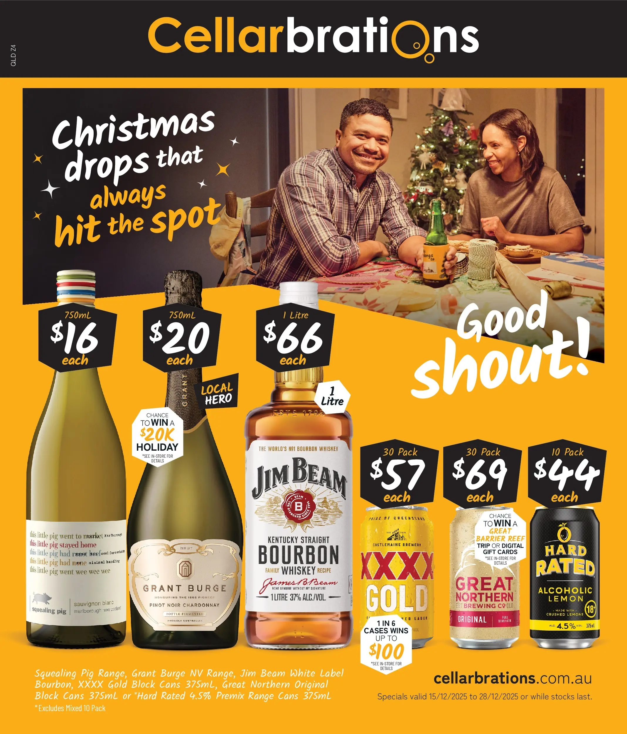 Cellarbrations Catalogue Roma, Miles, Longreach - 15/12/2025 > weekly / monthly specials | Page: 1 | Products: Bourbon, Whiskey, Lemon, Digital
