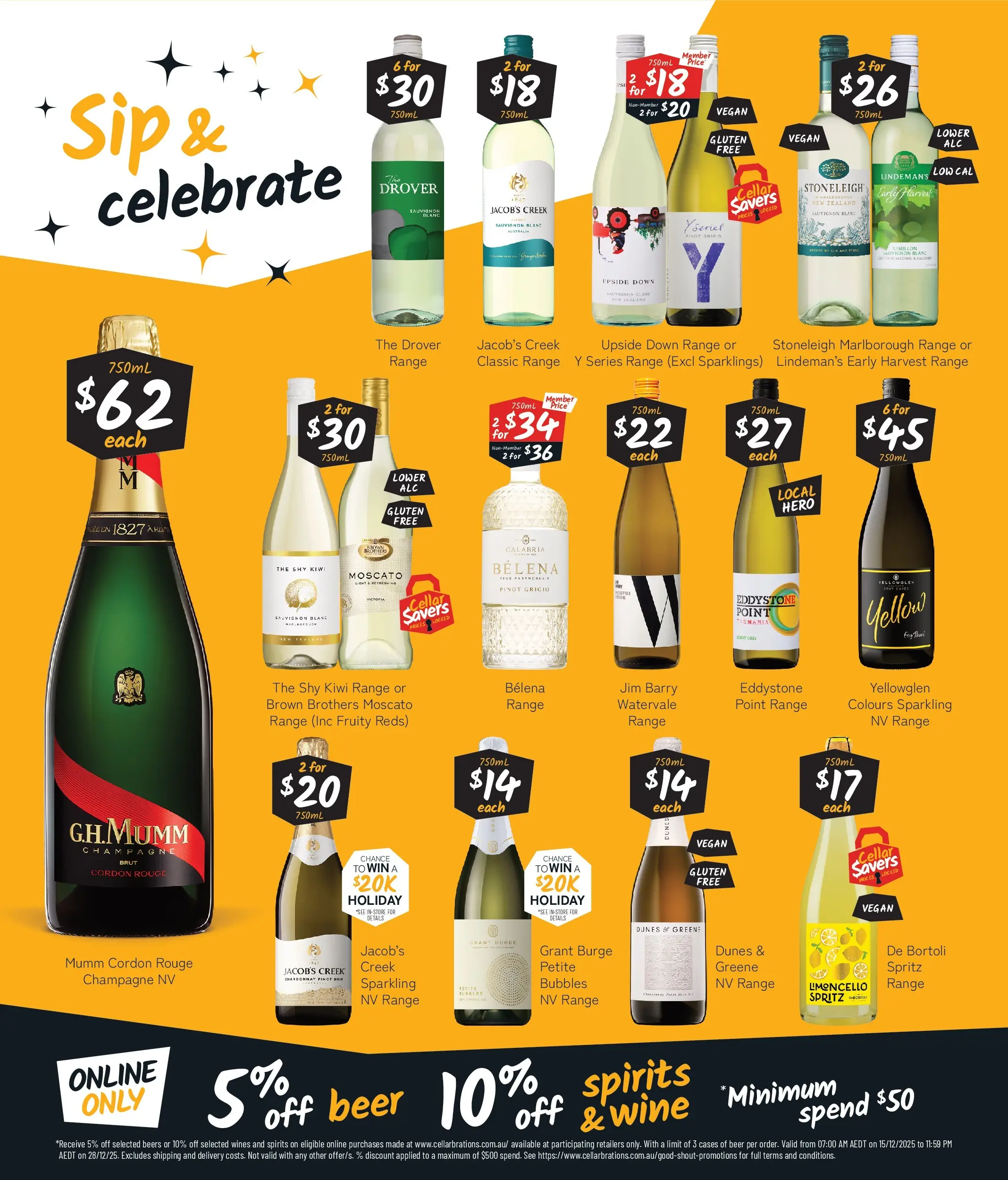 Cellarbrations Catalogue Somerset, Huonville, Hobart - 15/12/2025 > weekly / monthly specials | Page: 6 | Products: Wine, Beer