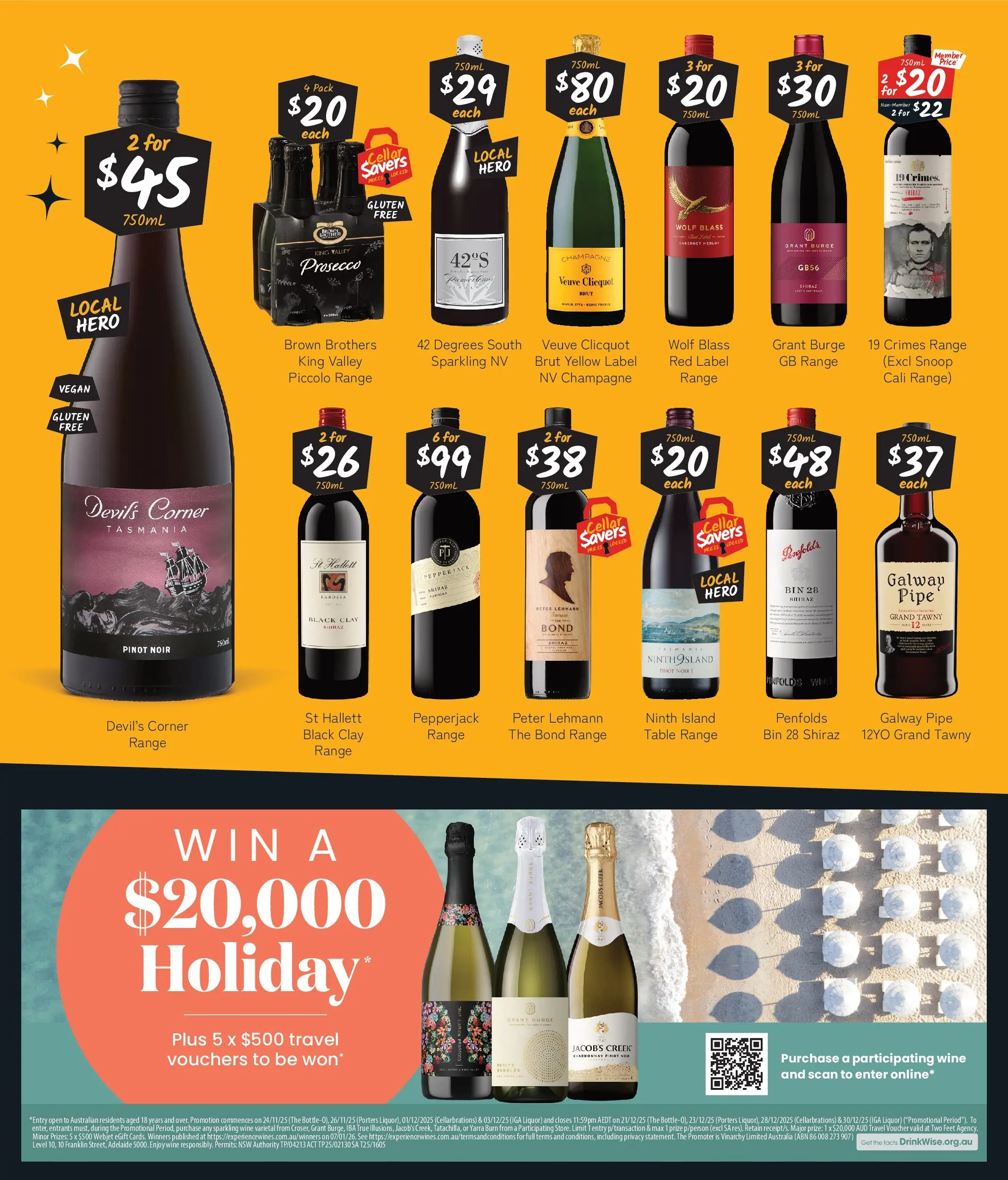 Cellarbrations Catalogue Somerset, Huonville, Hobart - 15/12/2025 > weekly / monthly specials | Page: 7 | Products: Table, Wine, Pepper, Clay