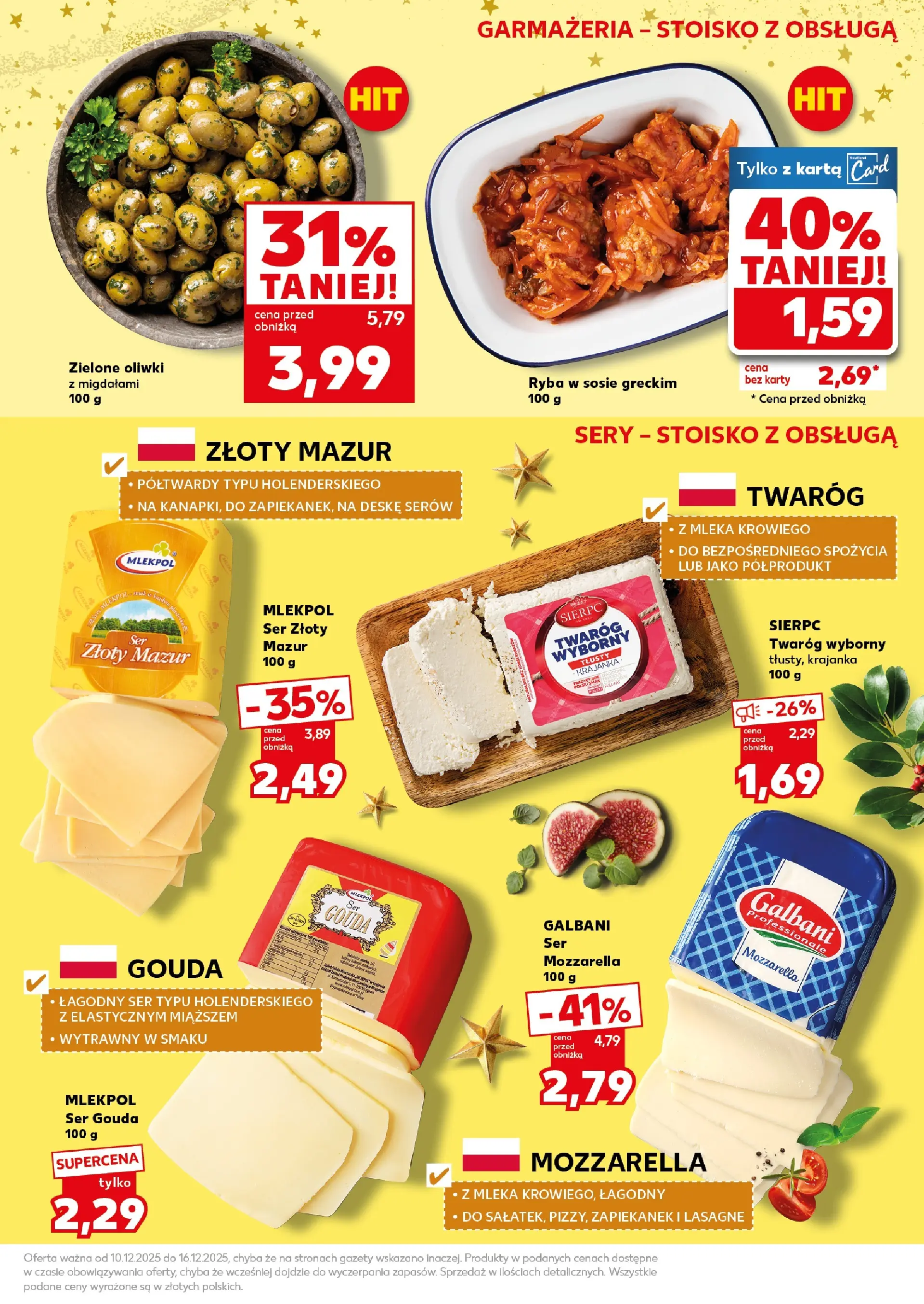 Kaufland gazetka od 13.12.2025 | Boże Narodzenie 🎄🎁 | Strona: 17 | Produkty: Karta, Lasagne, Sery, Mozzarella