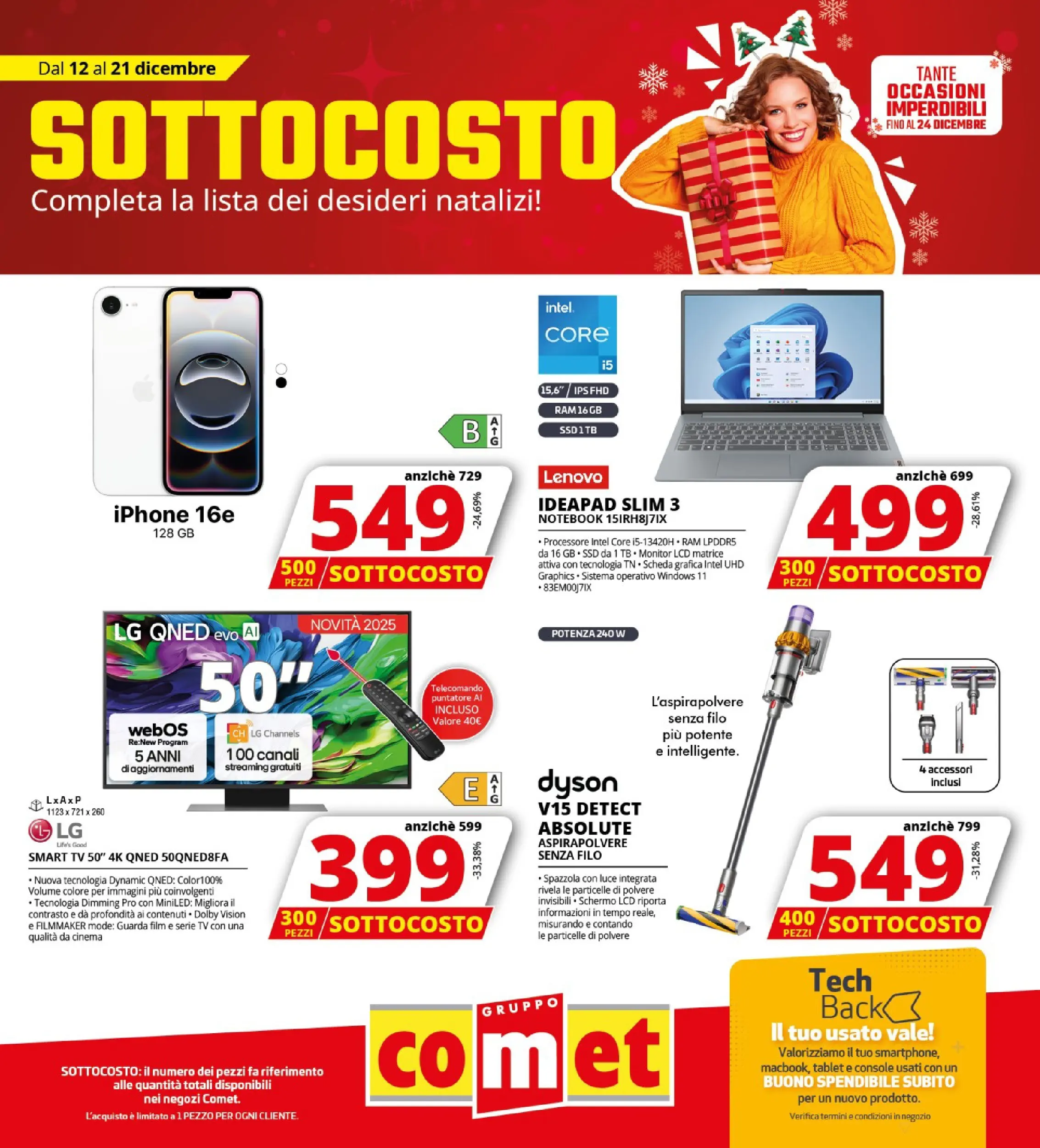 Nuovo Comet - SOTTOCOSTO da Comet! dal 11/12/2025 > offerte anteprima 🛍️ | Pagina: 1 | Prodotti: Notebook, Telecomando, smart TV, TV