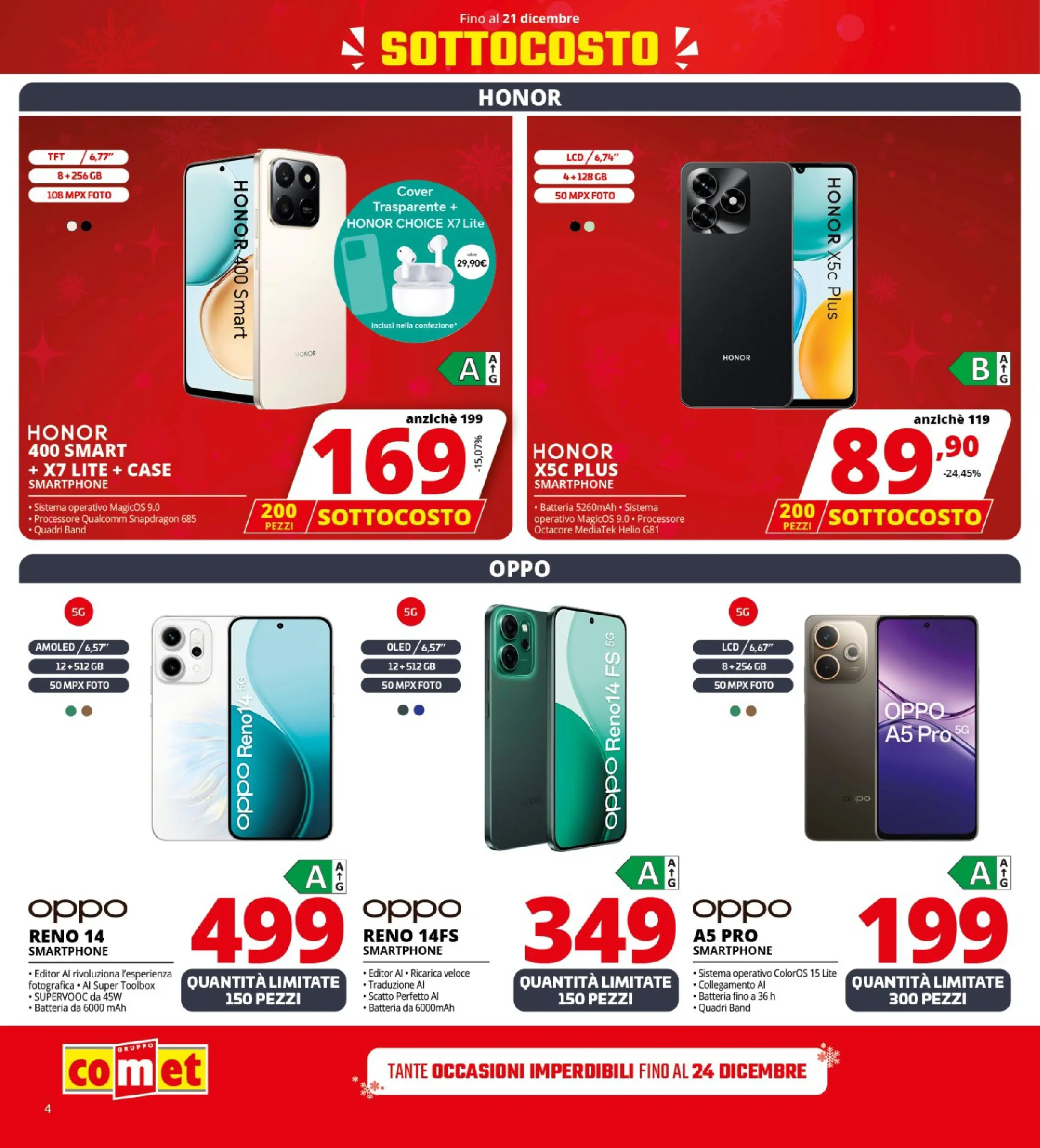 Nuovo Comet - SOTTOCOSTO da Comet! dal 11/12/2025 > offerte anteprima 🛍️ | Pagina: 4 | Prodotti: Smartphone, Batteria