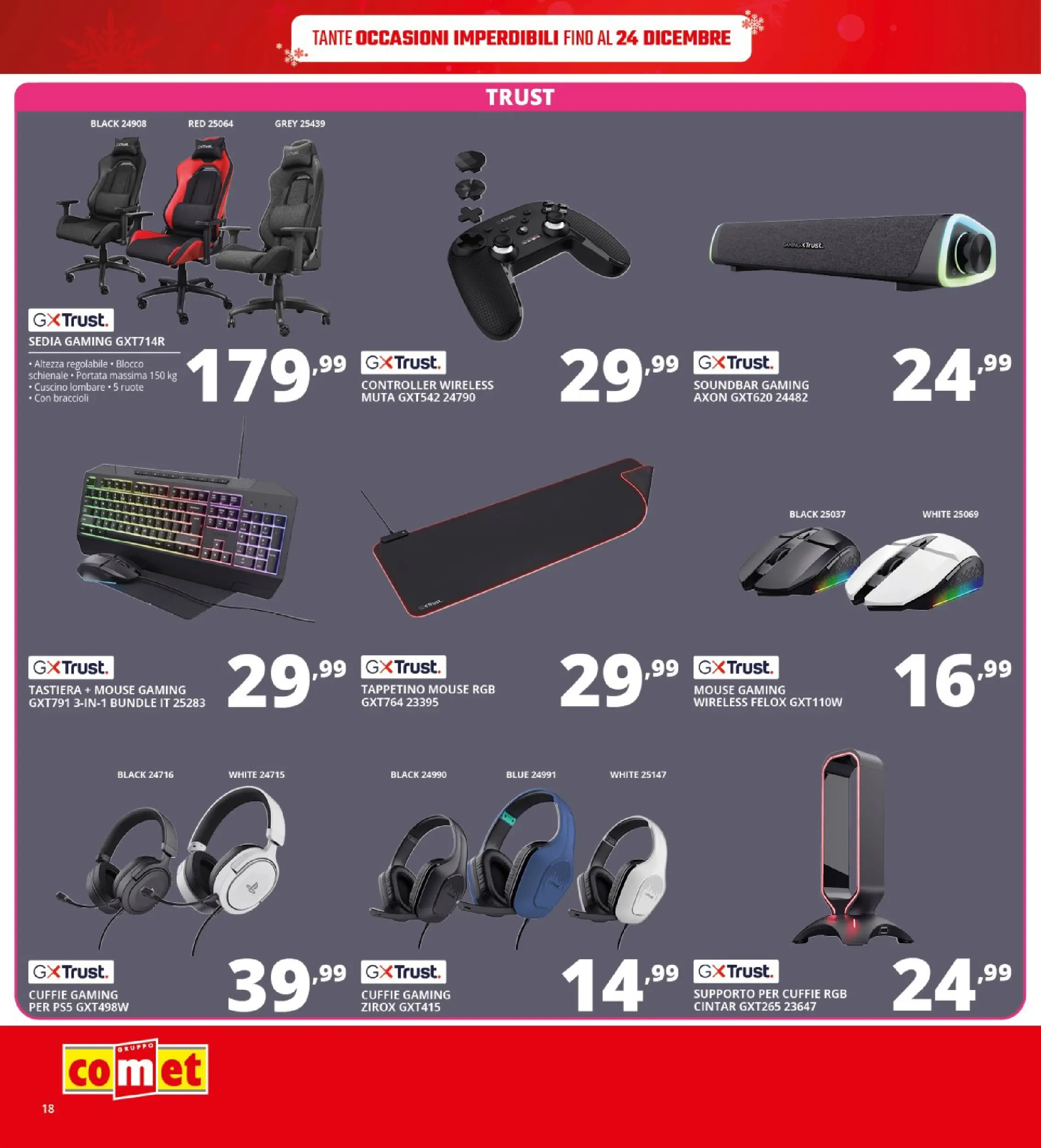 Nuovo Comet - SOTTOCOSTO da Comet! dal 11/12/2025 > offerte anteprima 🛍️ | Pagina: 18 | Prodotti: Soundbar, Braccioli, Cuffie, Cuscino