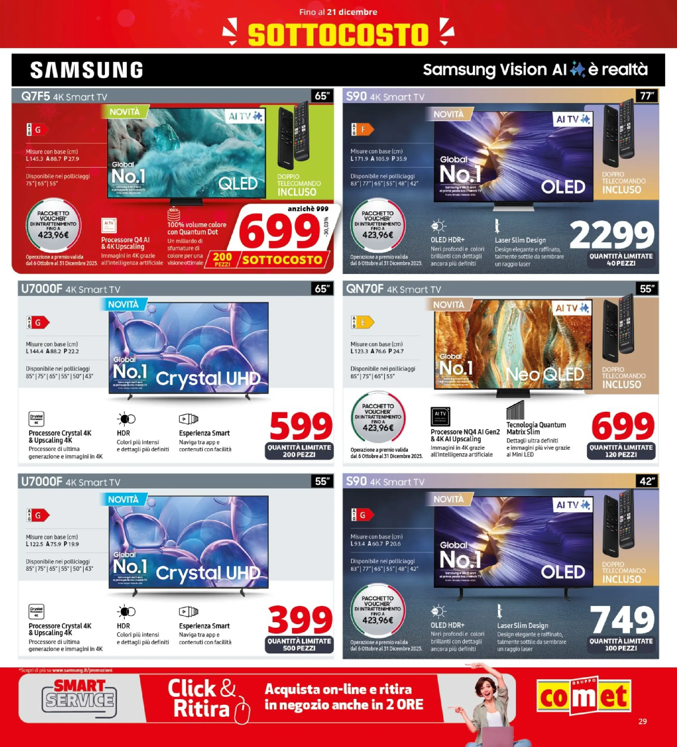 Nuovo Comet - SOTTOCOSTO da Comet! dal 11/12/2025 > offerte anteprima 🛍️ | Pagina: 29 | Prodotti: Telecomando, smart TV, TV, Samsung