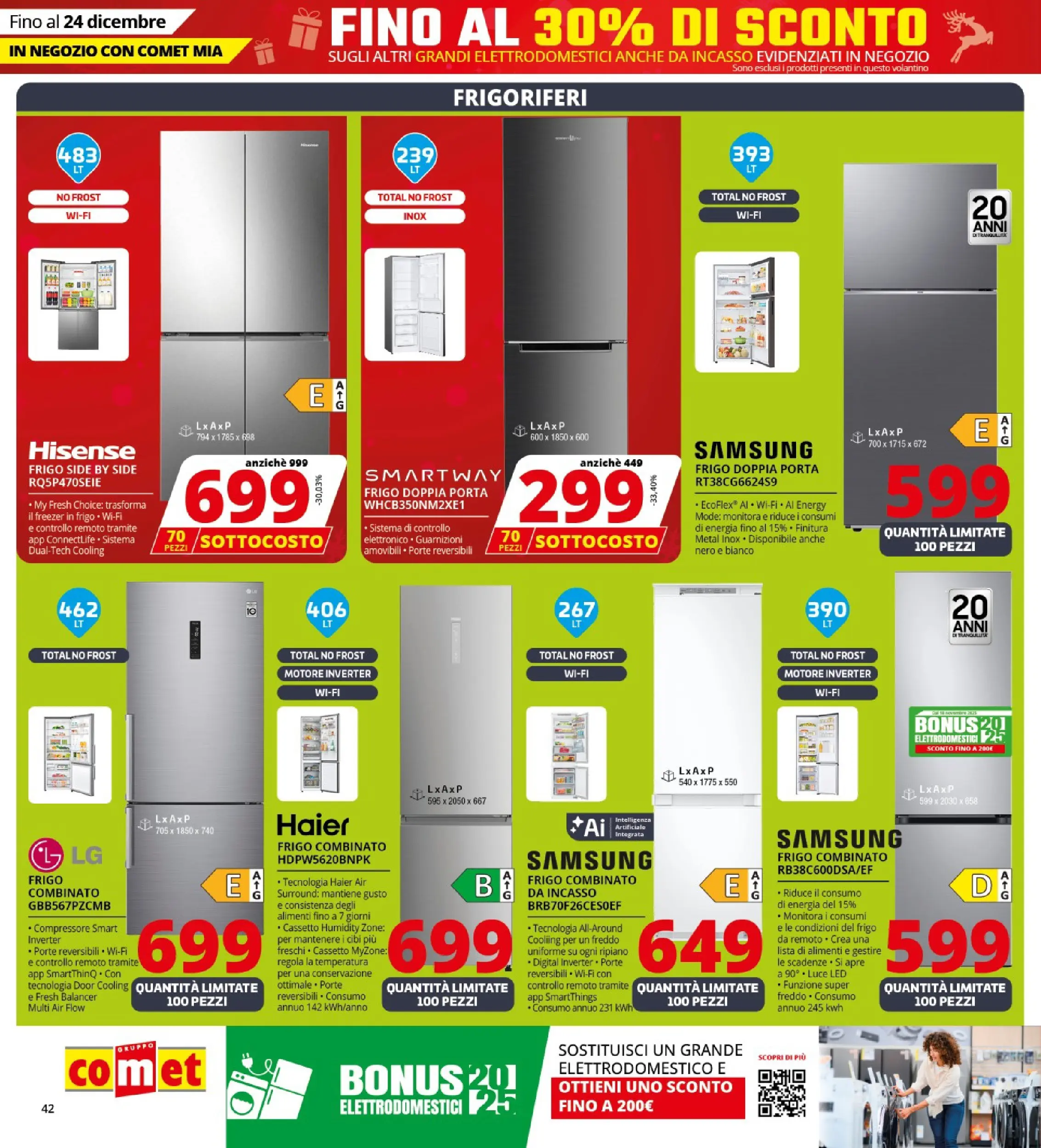Nuovo Comet - SOTTOCOSTO da Comet! dal 11/12/2025 > offerte anteprima 🛍️ | Pagina: 42 | Prodotti: Ripiano, Compressore, Freezer, Samsung