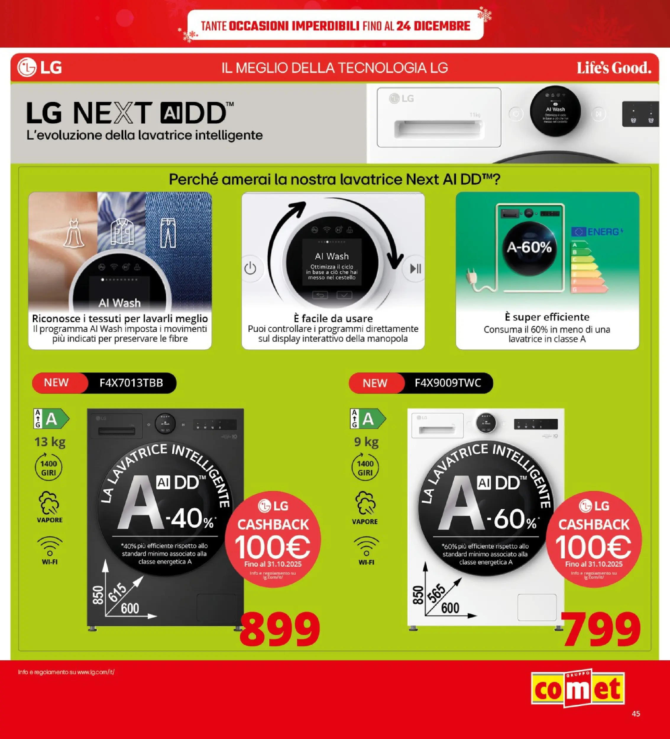 Nuovo Comet - SOTTOCOSTO da Comet! dal 11/12/2025 > offerte anteprima 🛍️ | Pagina: 45 | Prodotti: Lavatrice