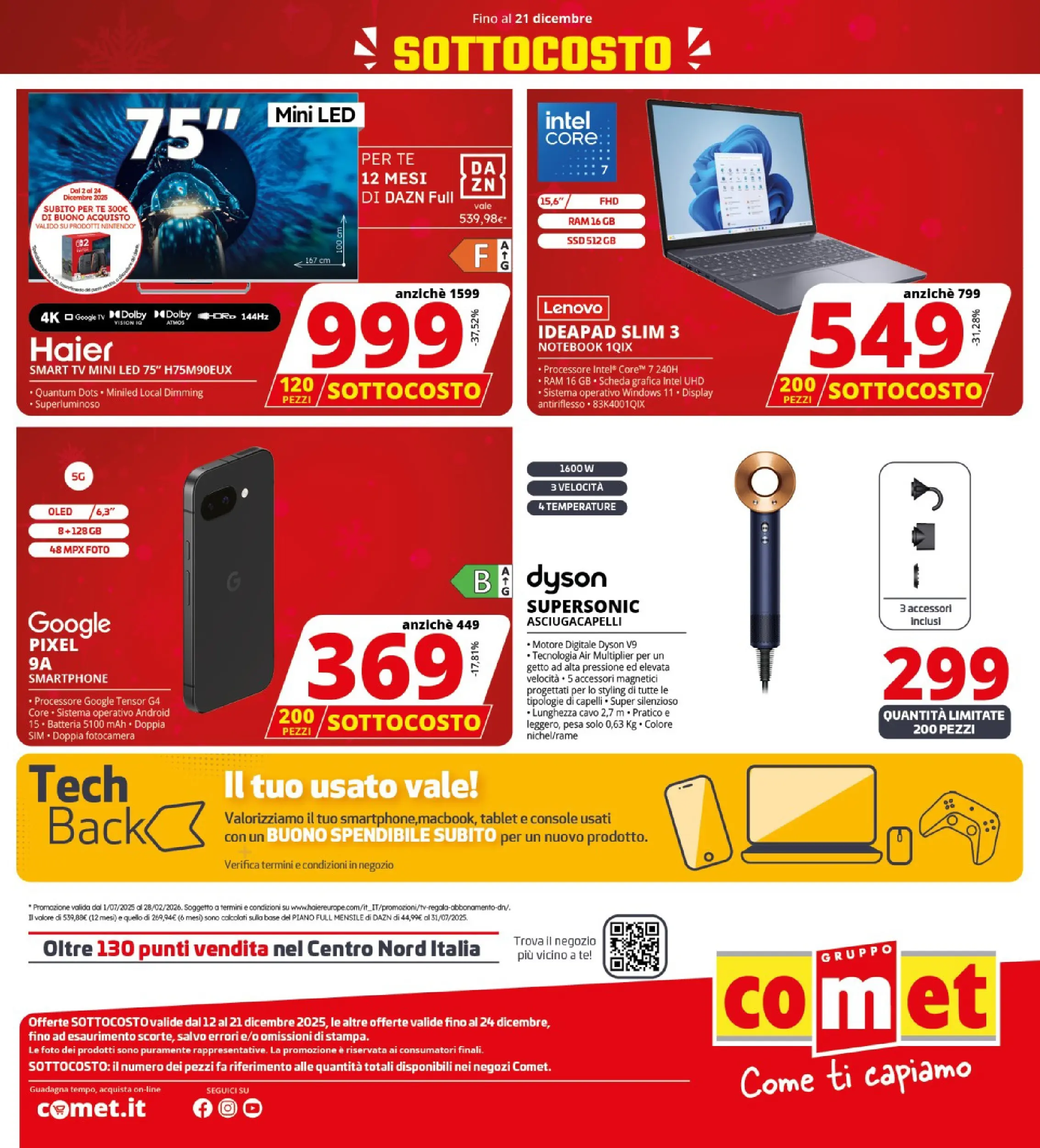 Nuovo Comet - SOTTOCOSTO da Comet! dal 11/12/2025 > offerte anteprima 🛍️ | Pagina: 46 | Prodotti: Notebook, Tablet, TV, Fotocamera