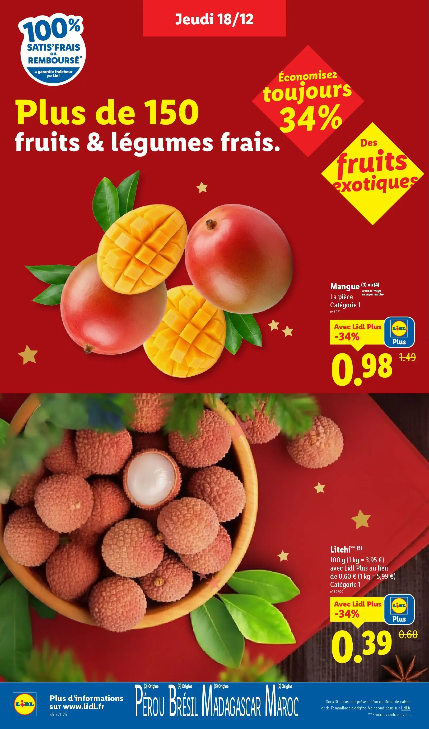 Catalogue LIDL du 14/12/2025 | Promo prospectus en ligne | Page: 2 | Produits: Litchi, Mangue Catalogue LIDL du 14/12/2025 | Promo prospectus en ligne | Page: 2 | Produits: Litchi, Mangue