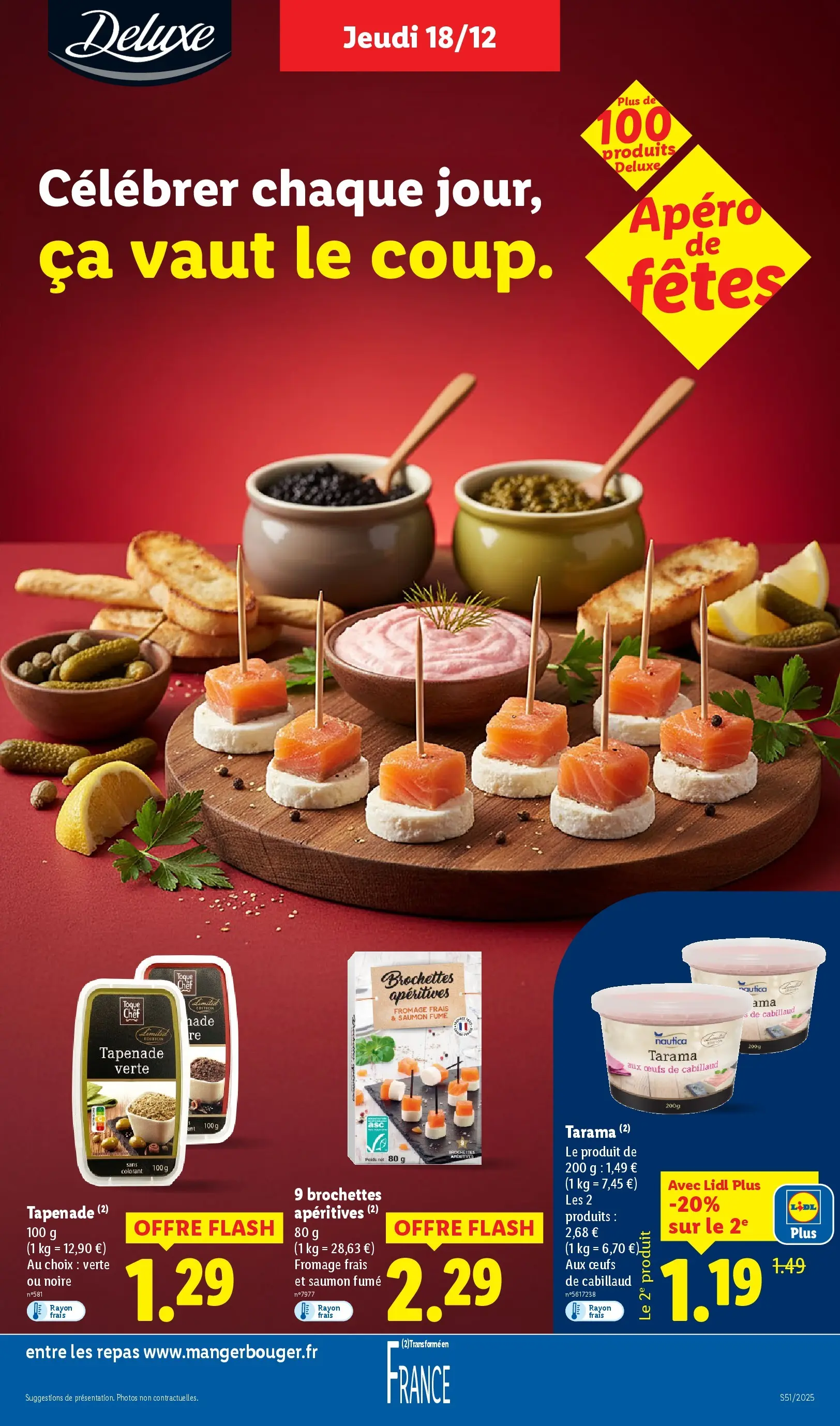 Catalogue LIDL du 14/12/2025 | Promo prospectus en ligne | Page: 13 | Produits: Poids, Tarama, Œufs, Fromage frais Catalogue LIDL du 14/12/2025 | Promo prospectus en ligne | Page: 13 | Produits: Poids, Tarama, Œufs, Fromage frais