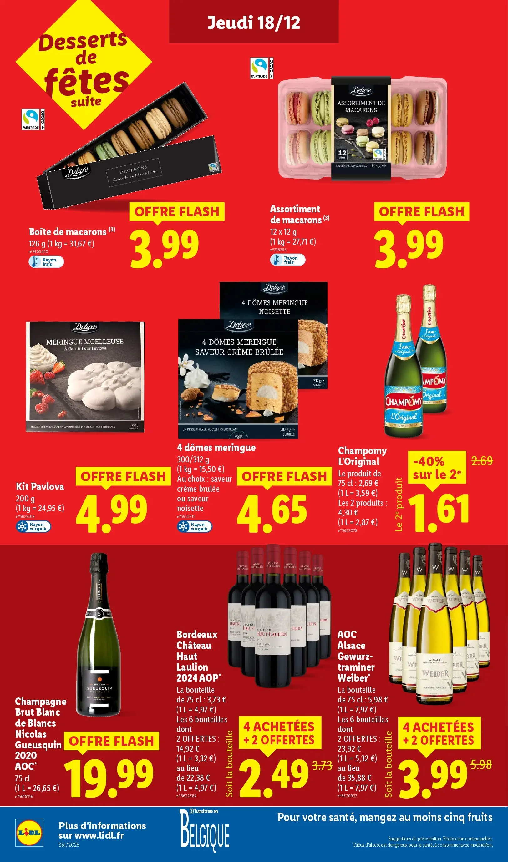 Catalogue LIDL du 14/12/2025 | Promo prospectus en ligne | Page: 22 | Produits: Noisette, Champomy, Macarons, Champagne Catalogue LIDL du 14/12/2025 | Promo prospectus en ligne | Page: 22 | Produits: Noisette, Champomy, Macarons, Champagne