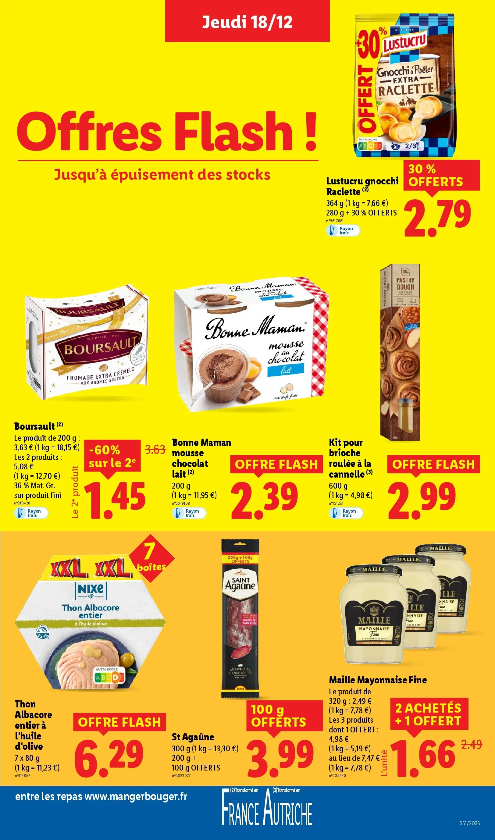 Catalogue LIDL du 14/12/2025 | Promo prospectus en ligne | Page: 33 | Produits: Raclette, Mayonnaise, Lait, Chocolat Catalogue LIDL du 14/12/2025 | Promo prospectus en ligne | Page: 33 | Produits: Raclette, Mayonnaise, Lait, Chocolat