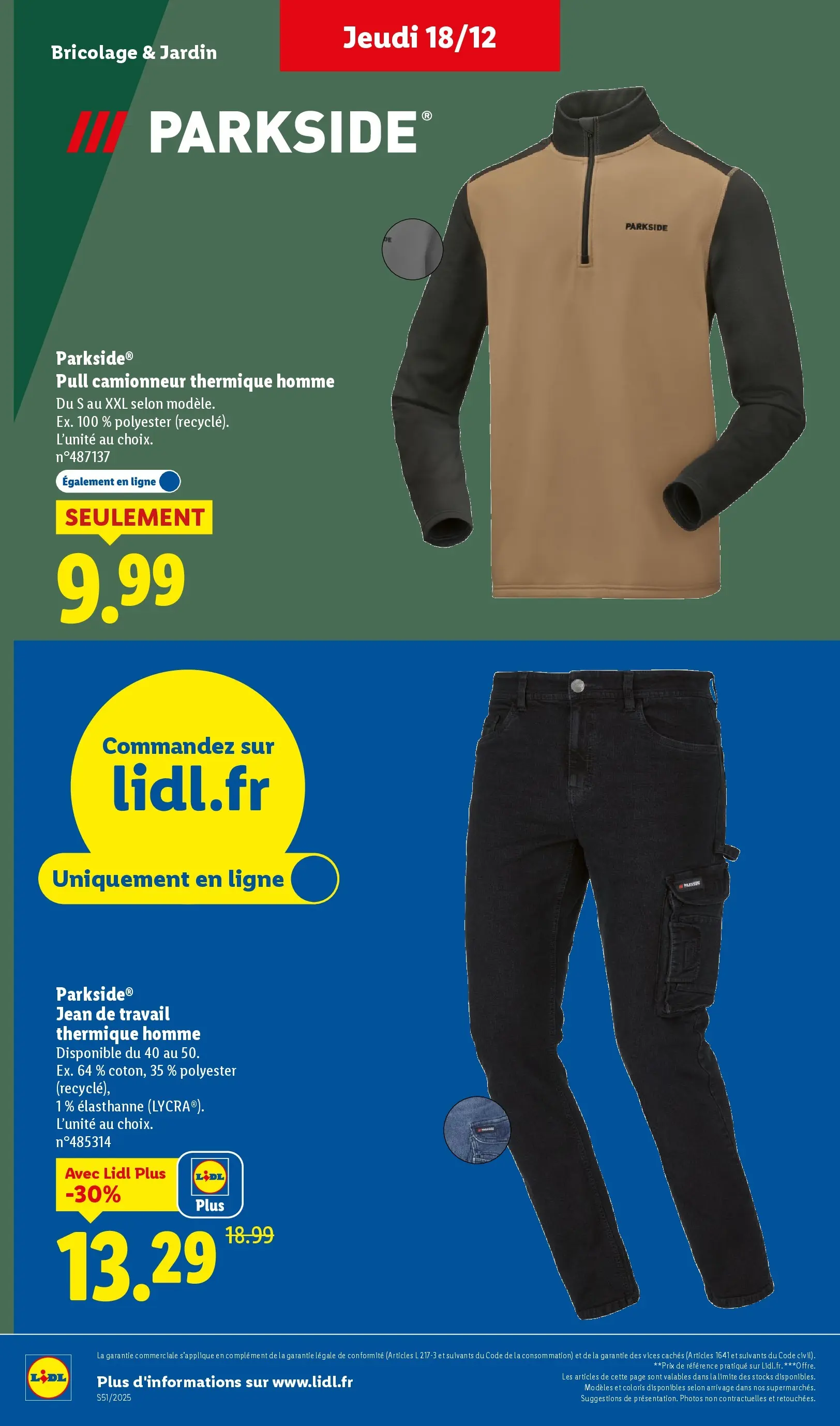 Catalogue LIDL du 14/12/2025 | Promo prospectus en ligne | Page: 40 | Produits: Jeans, Pull Catalogue LIDL du 14/12/2025 | Promo prospectus en ligne | Page: 40 | Produits: Jeans, Pull