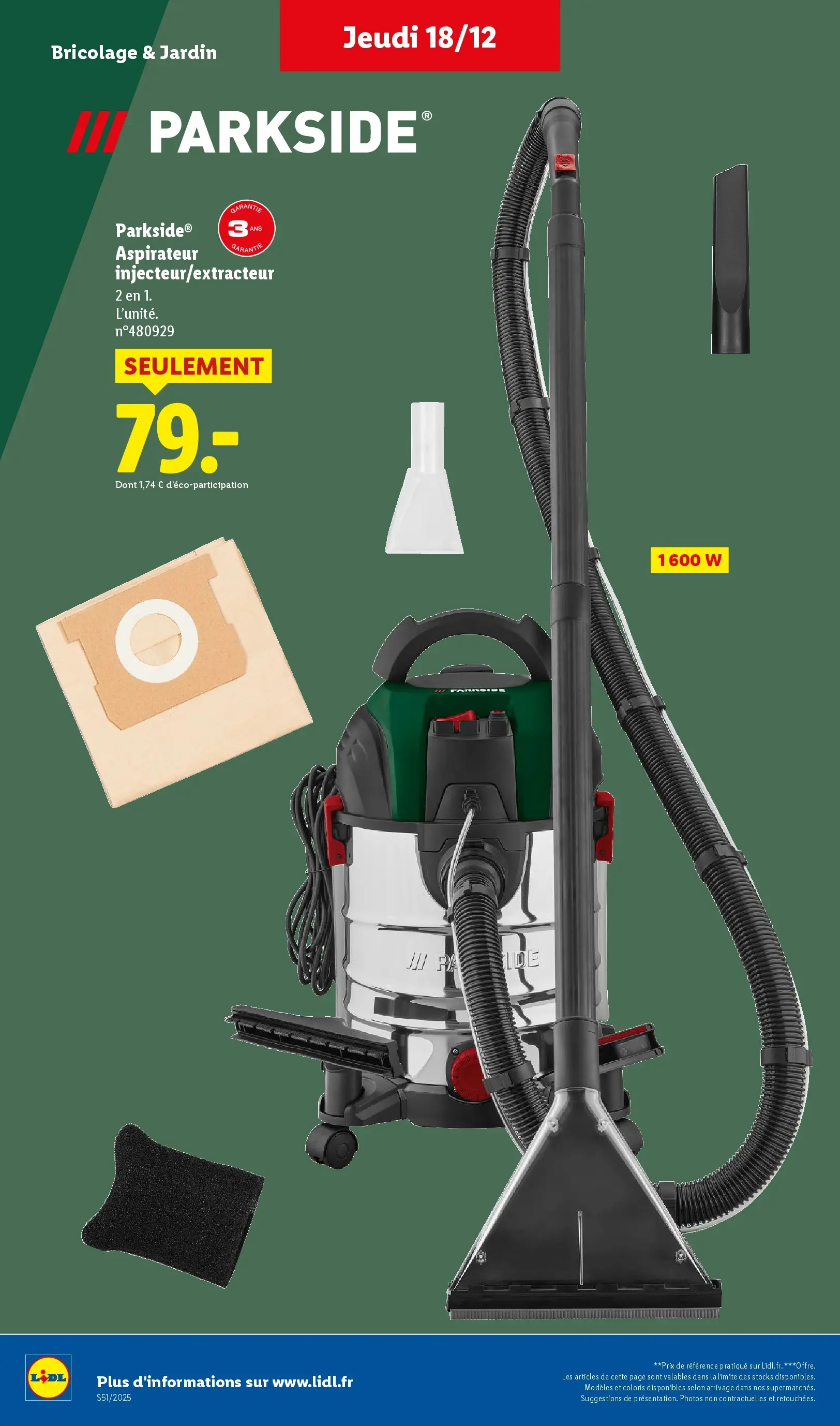 Catalogue LIDL du 14/12/2025 | Promo prospectus en ligne | Page: 42 | Produits: Aspirateur Catalogue LIDL du 14/12/2025 | Promo prospectus en ligne | Page: 42 | Produits: Aspirateur