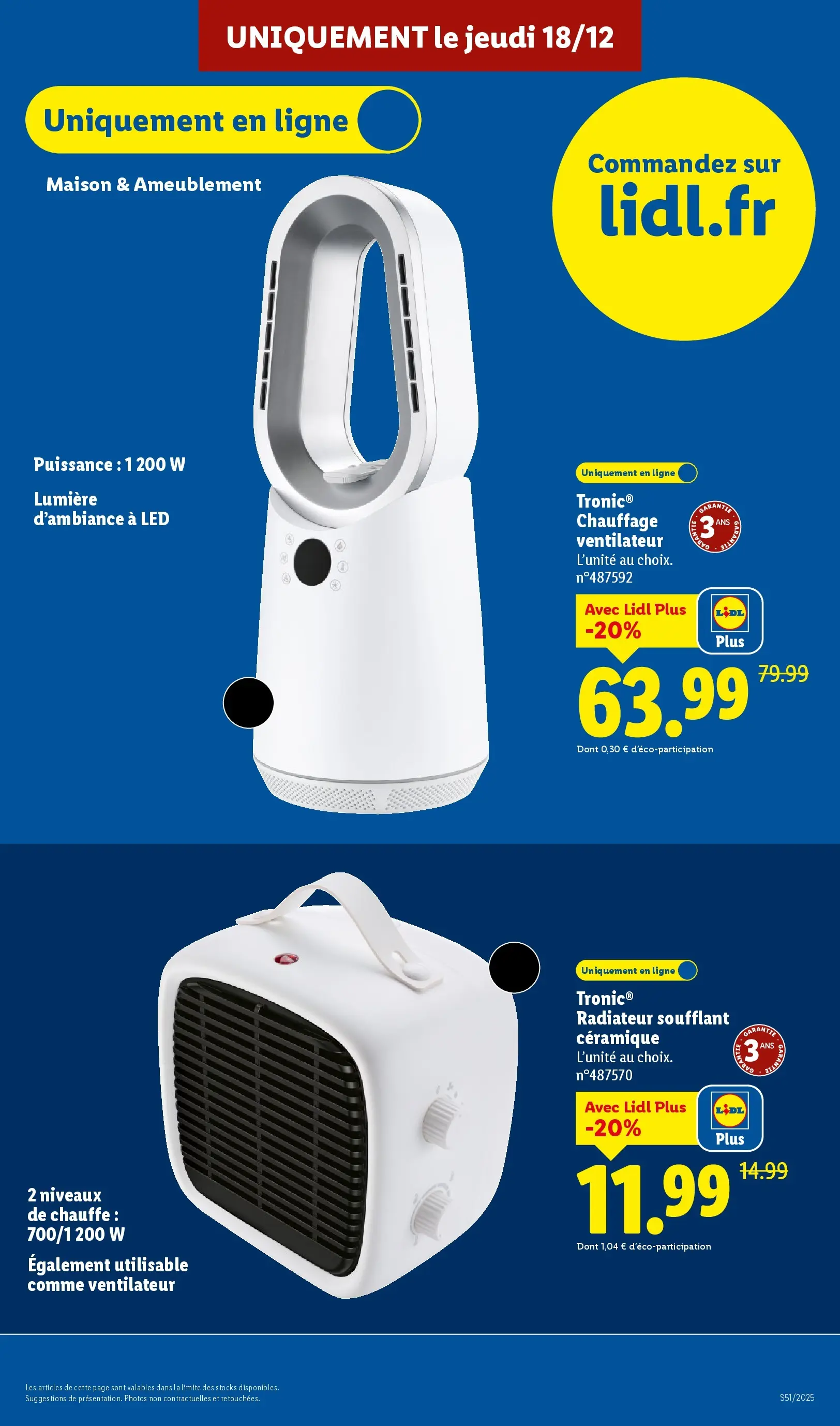 Catalogue LIDL du 14/12/2025 | Promo prospectus en ligne | Page: 59 | Produits: Ventilateur, Radiateur Catalogue LIDL du 14/12/2025 | Promo prospectus en ligne | Page: 59 | Produits: Ventilateur, Radiateur