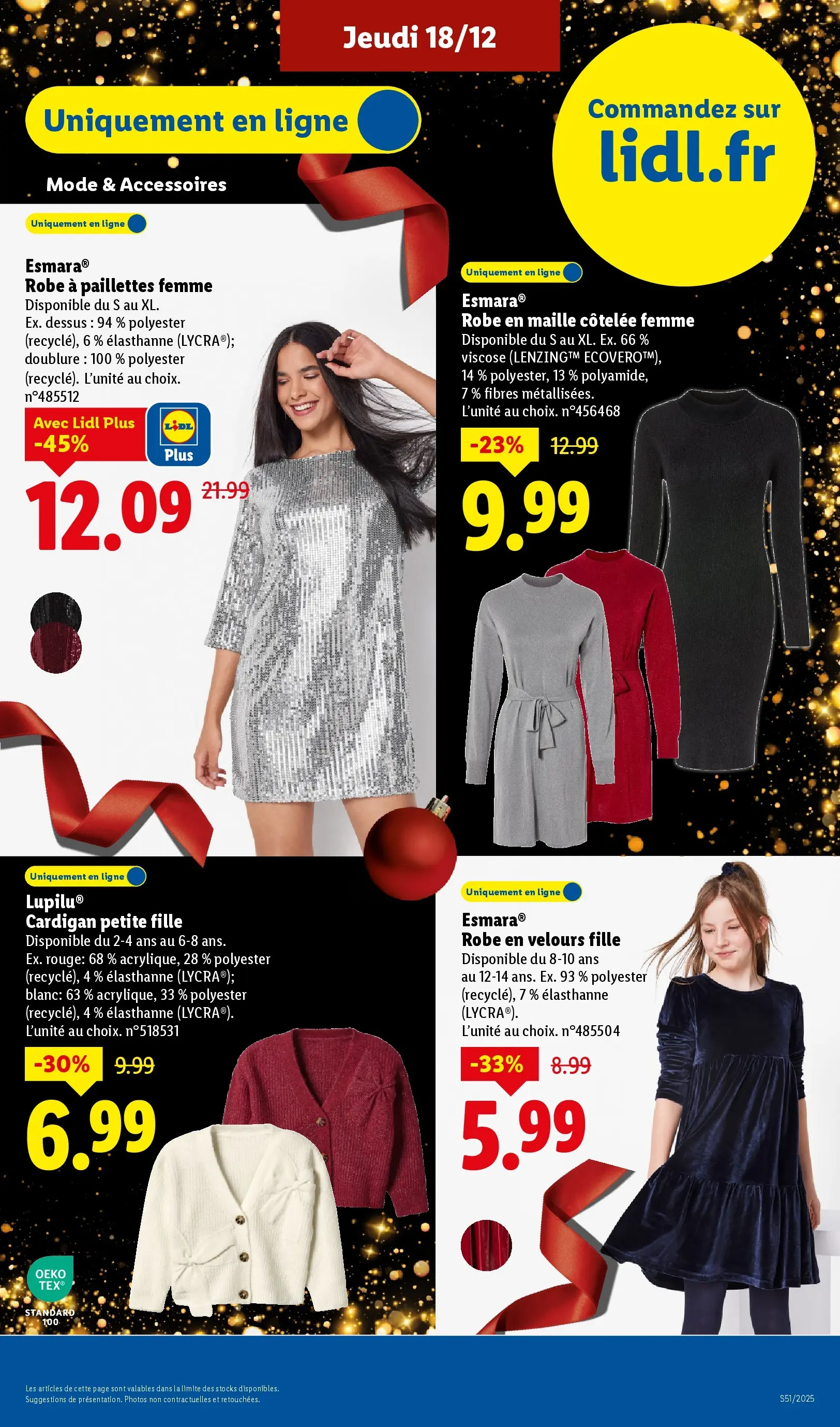 Catalogue LIDL du 14/12/2025 | Promo prospectus en ligne | Page: 61 | Produits: Cardigan, Robe Catalogue LIDL du 14/12/2025 | Promo prospectus en ligne | Page: 61 | Produits: Cardigan, Robe