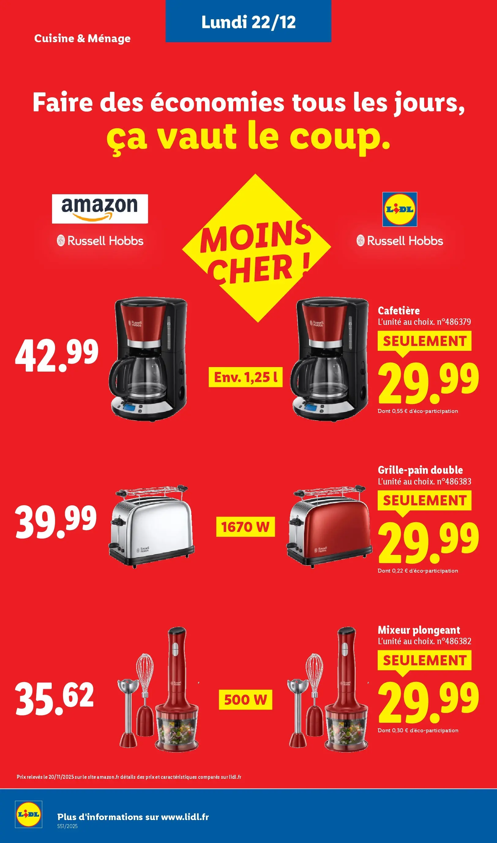 Catalogue LIDL du 14/12/2025 | Promo prospectus en ligne | Page: 66 | Produits: Mixeur, Blender, Grille-pain, Toaster Catalogue LIDL du 14/12/2025 | Promo prospectus en ligne | Page: 66 | Produits: Mixeur, Blender, Grille-pain, Toaster