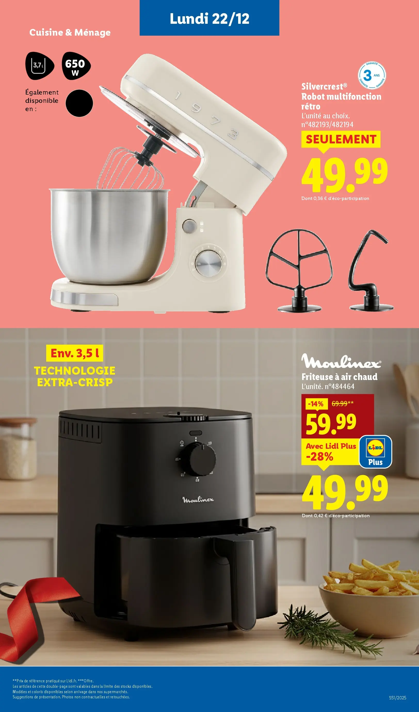 Catalogue LIDL du 14/12/2025 | Promo prospectus en ligne | Page: 67 | Produits: Robot, Friteuse, Air fryer Catalogue LIDL du 14/12/2025 | Promo prospectus en ligne | Page: 67 | Produits: Robot, Friteuse, Air fryer