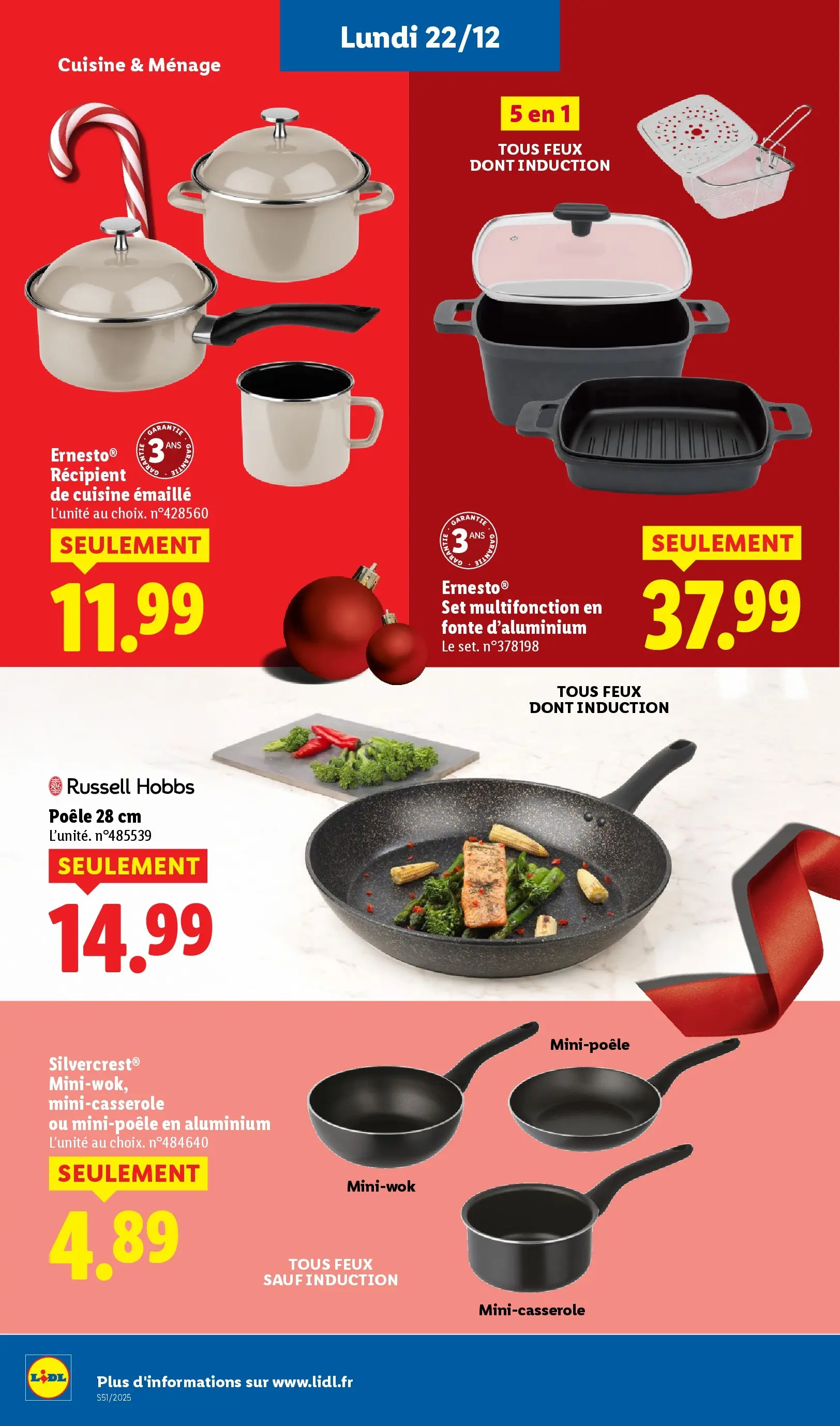 Catalogue LIDL du 14/12/2025 | Promo prospectus en ligne | Page: 68 | Produits: Poêle Catalogue LIDL du 14/12/2025 | Promo prospectus en ligne | Page: 68 | Produits: Poêle