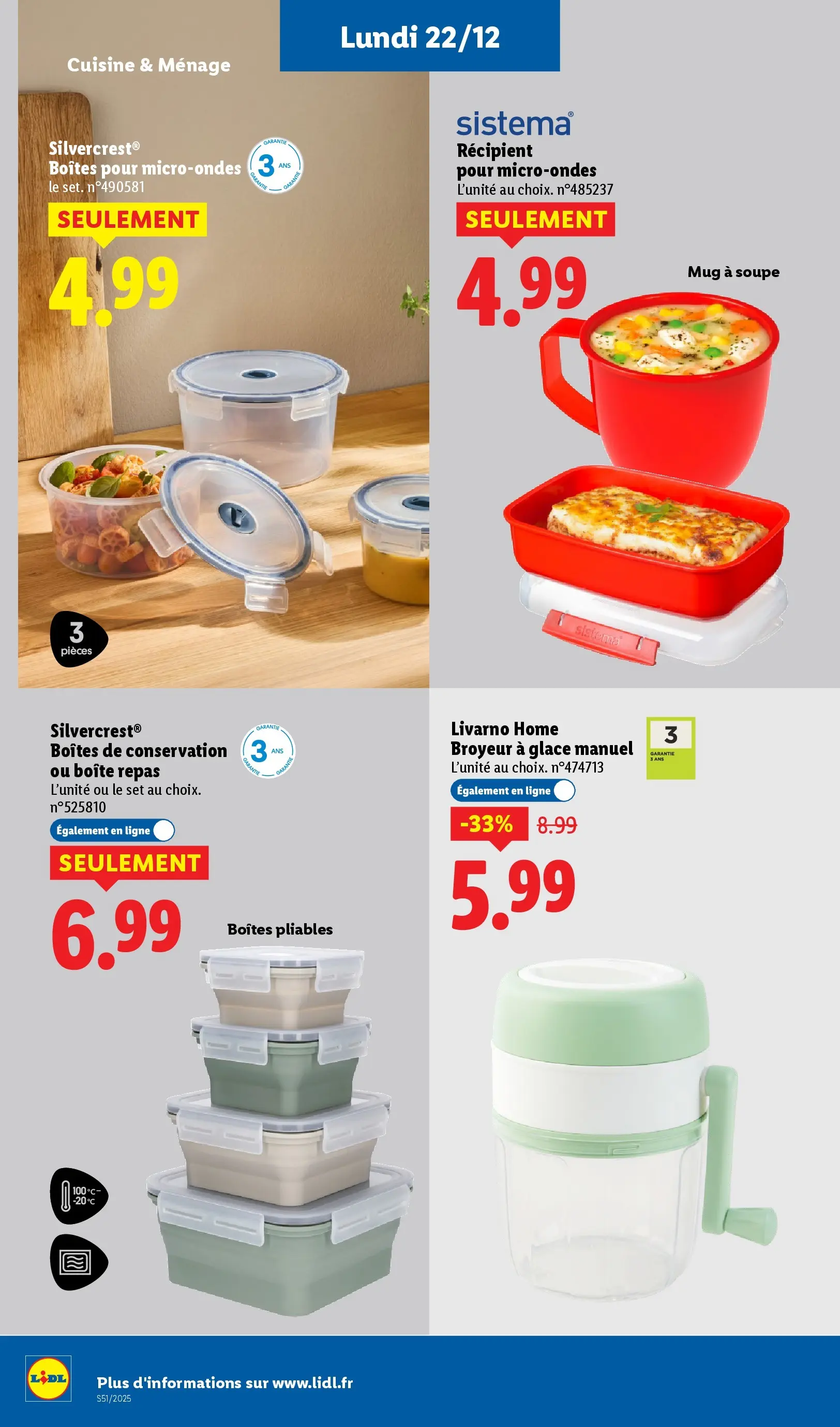 Catalogue LIDL du 14/12/2025 | Promo prospectus en ligne | Page: 70 | Produits: Soupe, Broyeur Catalogue LIDL du 14/12/2025 | Promo prospectus en ligne | Page: 70 | Produits: Soupe, Broyeur