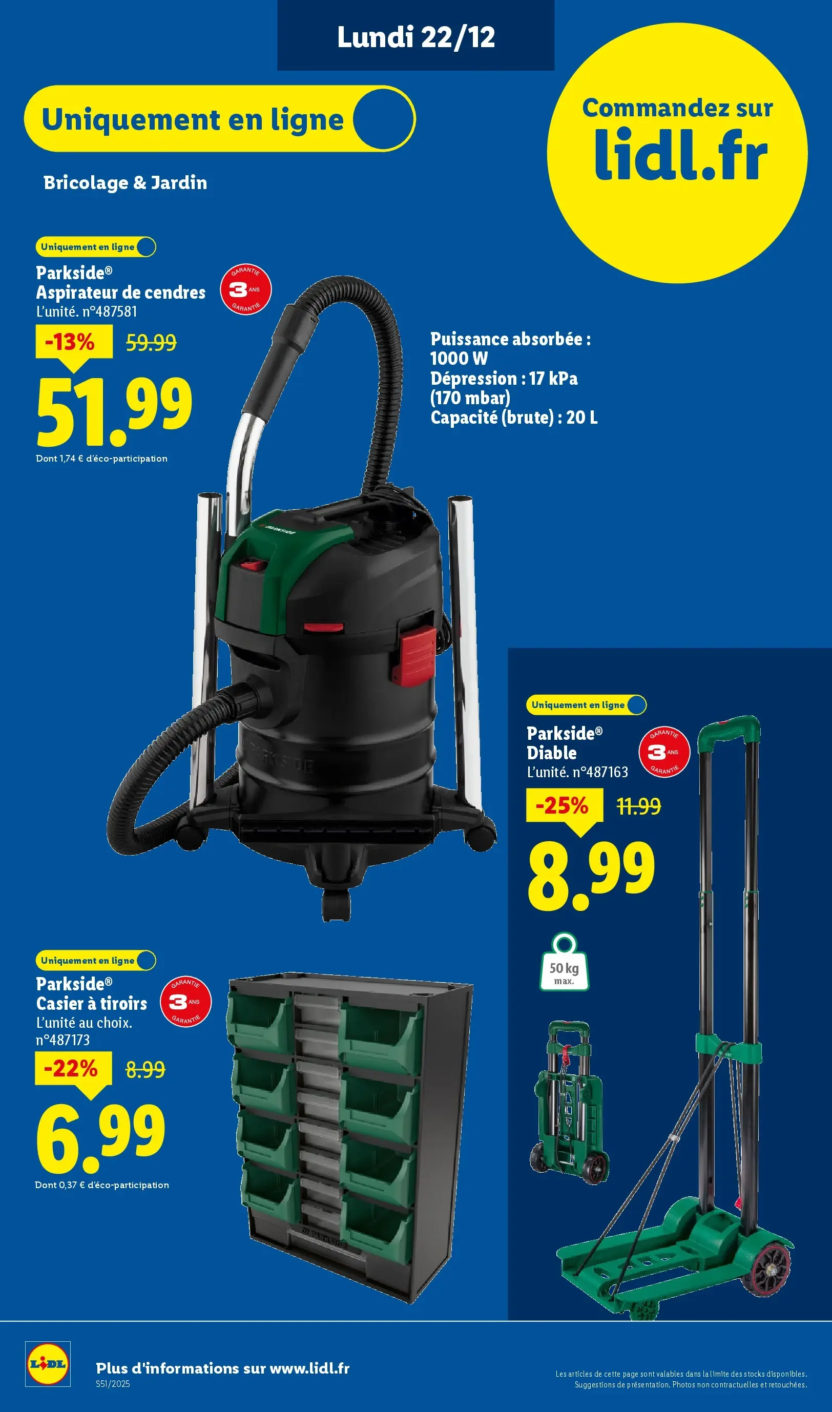 Catalogue LIDL du 14/12/2025 | Promo prospectus en ligne | Page: 78 | Produits: Aspirateur de cendres, Aspirateur, Tiroirs Catalogue LIDL du 14/12/2025 | Promo prospectus en ligne | Page: 78 | Produits: Aspirateur de cendres, Aspirateur, Tiroirs