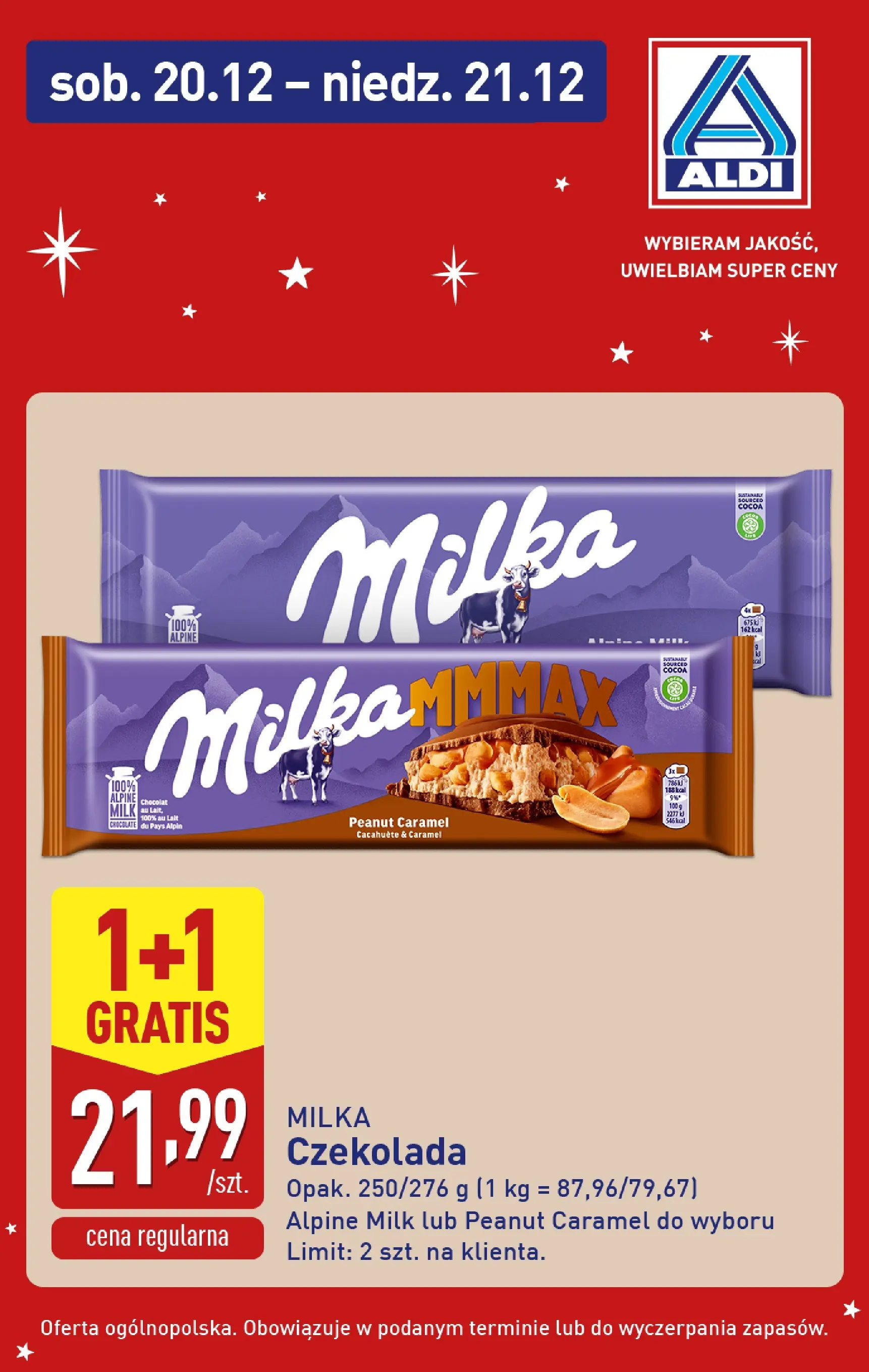 Aldi Gazetka - Super oferty na weekend od 20.12.2025 - Ulotka PDF, promocje | Strona: 6 | Produkty: Milka, Czekolada
