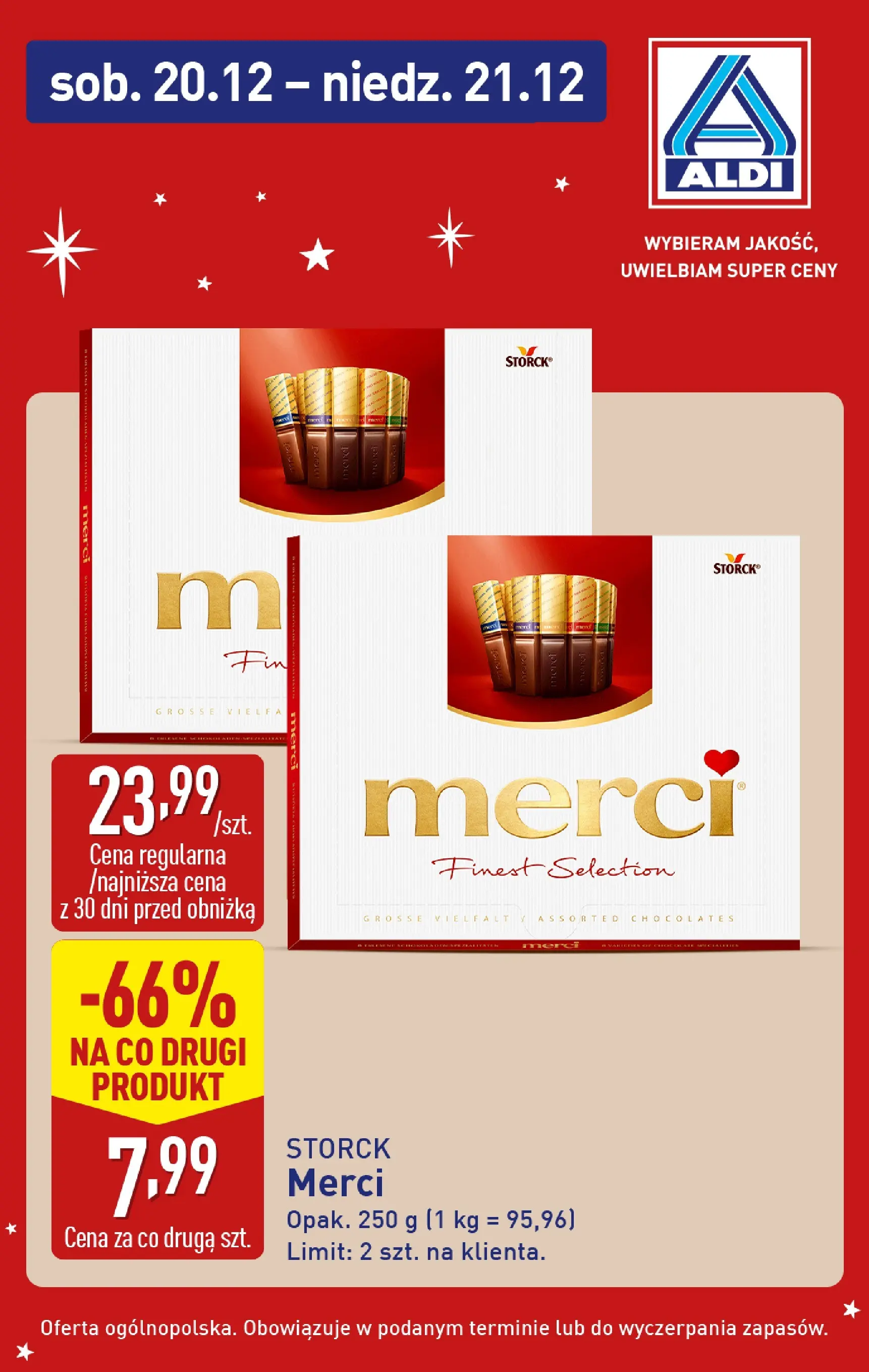Aldi Gazetka - Super oferty na weekend od 20.12.2025 - Ulotka PDF, promocje | Strona: 7 | Produkty: Merci