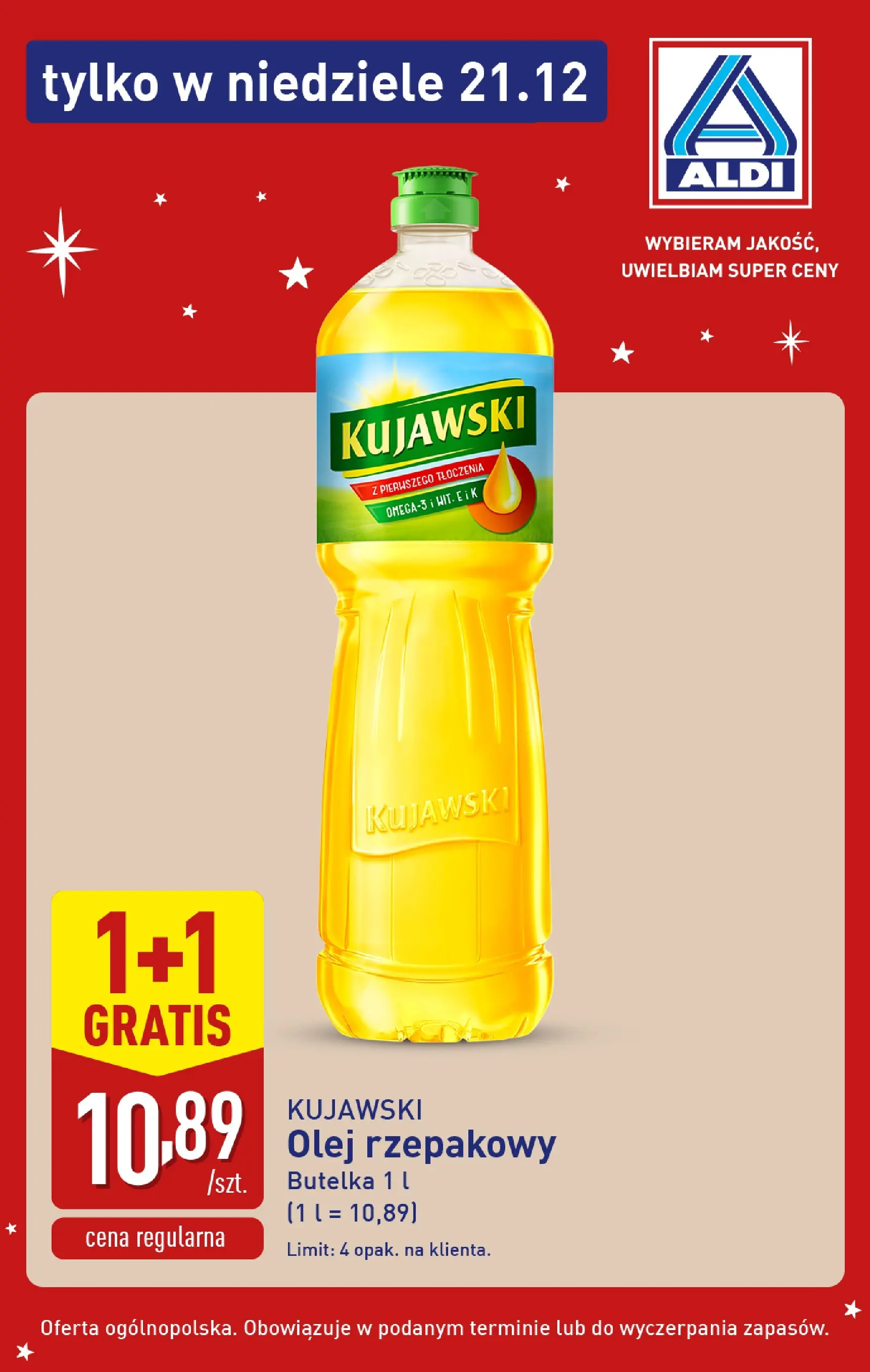 Aldi Gazetka - Super oferty na niedzielę od 21.12.2025 - Ulotka PDF, promocje | Strona: 2 | Produkty: Olej rzepakowy, Olej