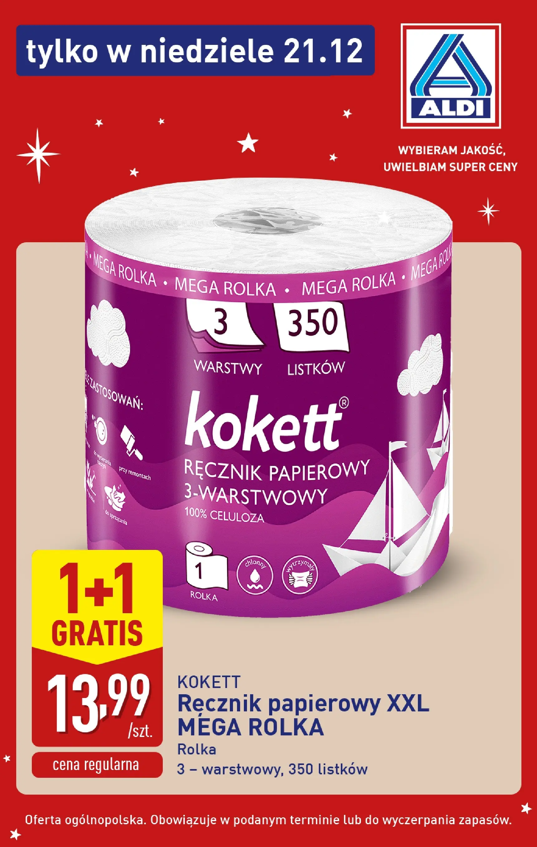 Aldi Gazetka - Super oferty na niedzielę od 21.12.2025 - Ulotka PDF, promocje | Strona: 3 | Produkty: Ręcznik papierowy