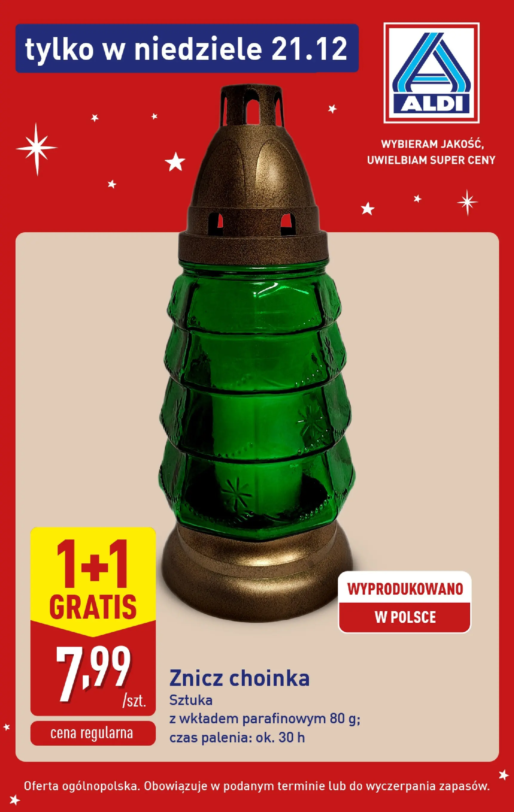 Aldi Gazetka - Super oferty na niedzielę od 21.12.2025 - Ulotka PDF, promocje | Strona: 5 | Produkty: Choinka