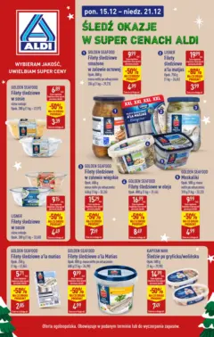 Pogląd oferty "Aldi Gazetka - Śledzie w duper cenach" - ważna od 15.12.2025