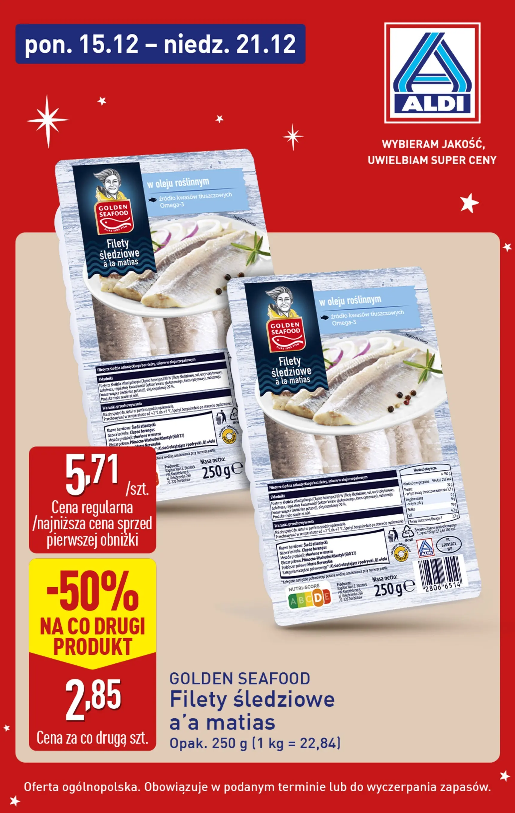 Aldi Gazetka - Śledzie w duper cenach od 15.12.2025 - Ulotka PDF, promocje | Strona: 4 | Produkty: Olej rzepakowy, Ocet, Śledź, Olej