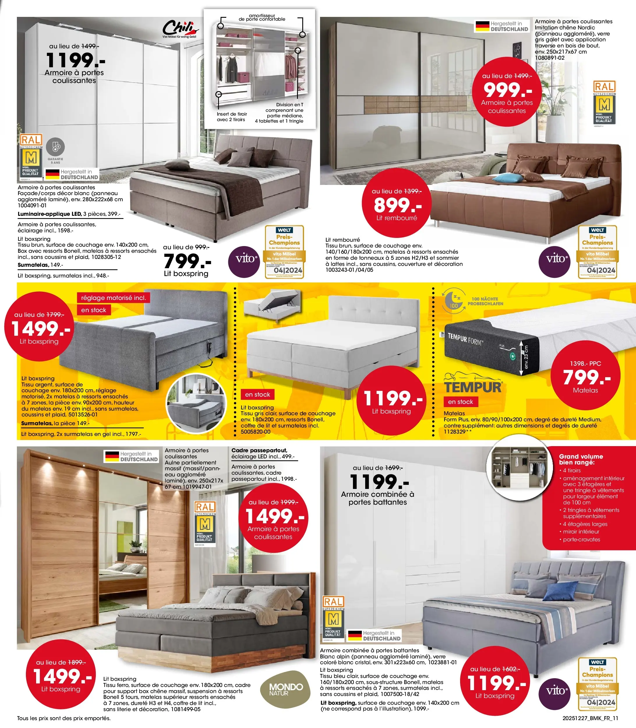 Möbel Martin - Möbel Martin: Offres hebdomadaires à partir du 26/12/2025 - promo en ligne | Page: 11 | Produits: Matelas, Couverture, Sommier, Cadre