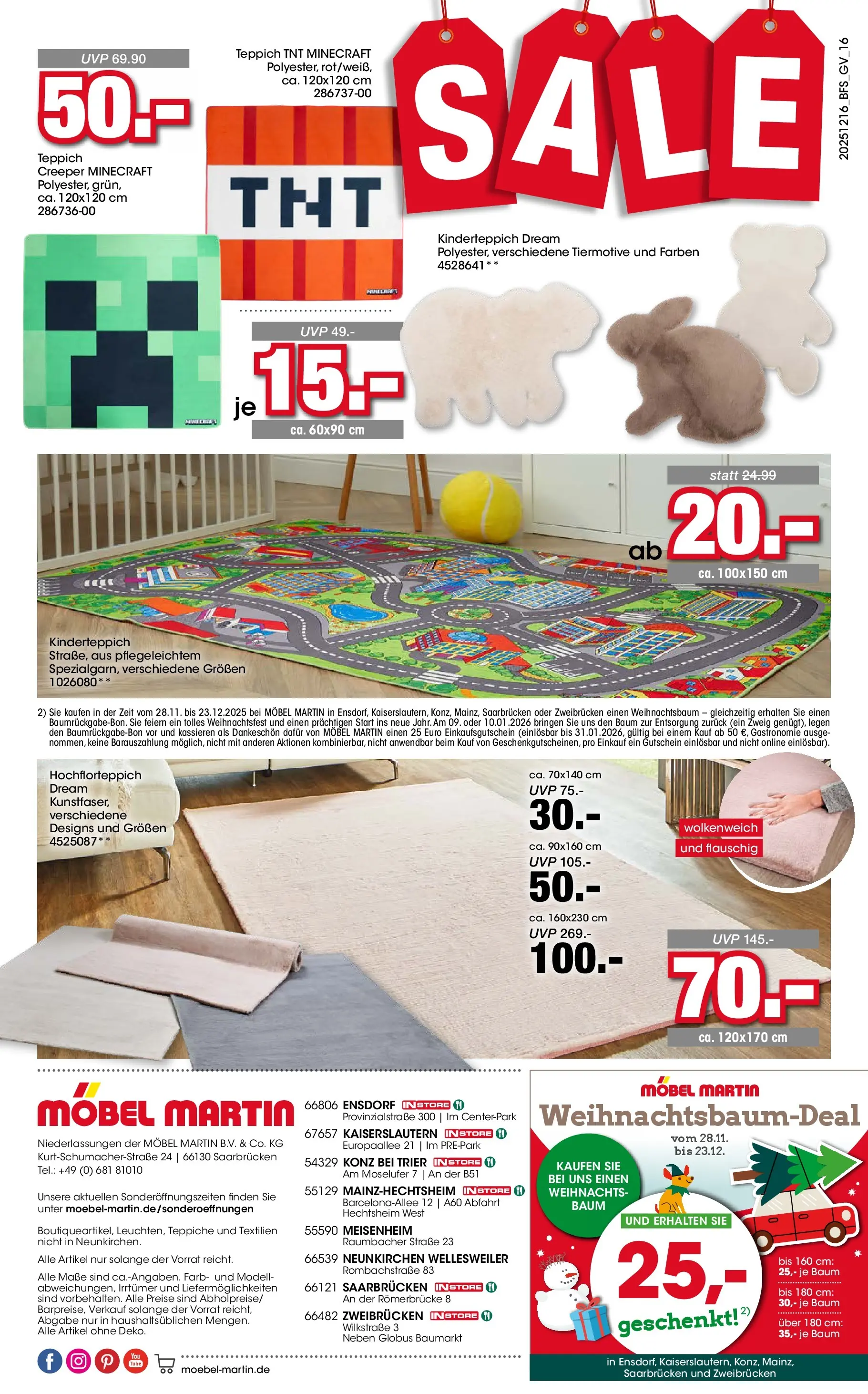 Möbel Martin Prospekt 	 (ab 17.12.2025) zum Blättern | Seite: 16 | Produkte: Teppich